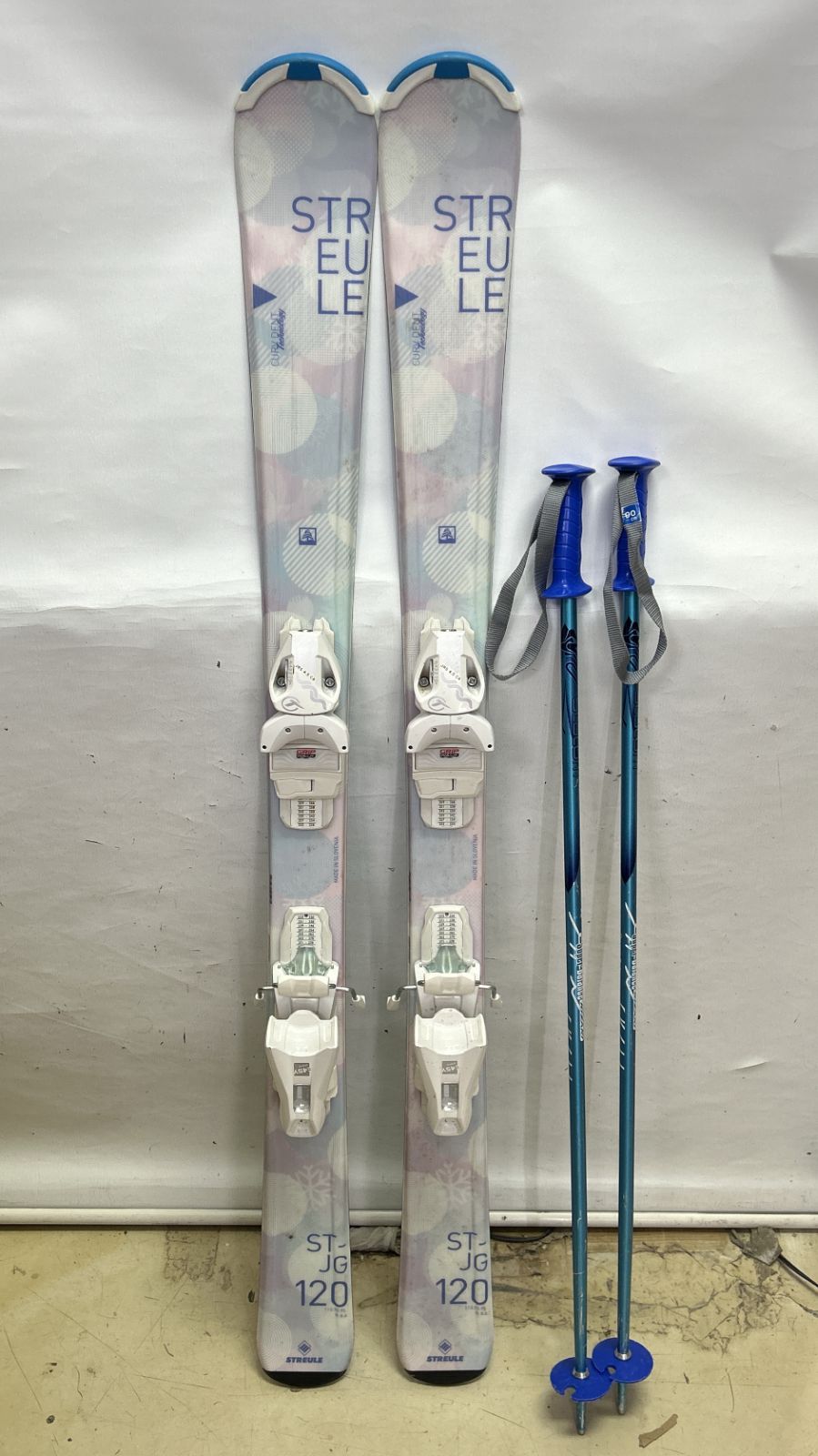 浜館58-225] STREULE シュトロイレ ST-JG 120 ジュニア スキー 子ども
