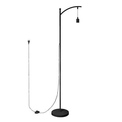 植物育成向けフロアスタンド 四段階調節高さ ソケット口金サイズE 26 フットスイッチ ブラック m 91926 b 97