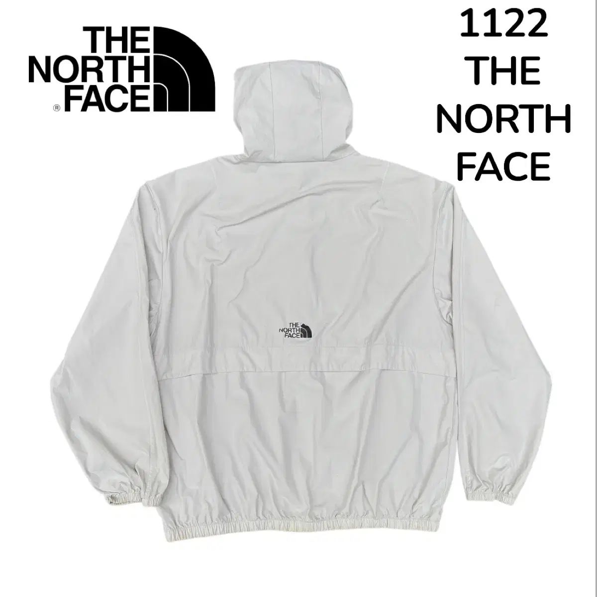THE NORTH FACE ザノースフェイス 白 ロゴ ナイロン ウィンド