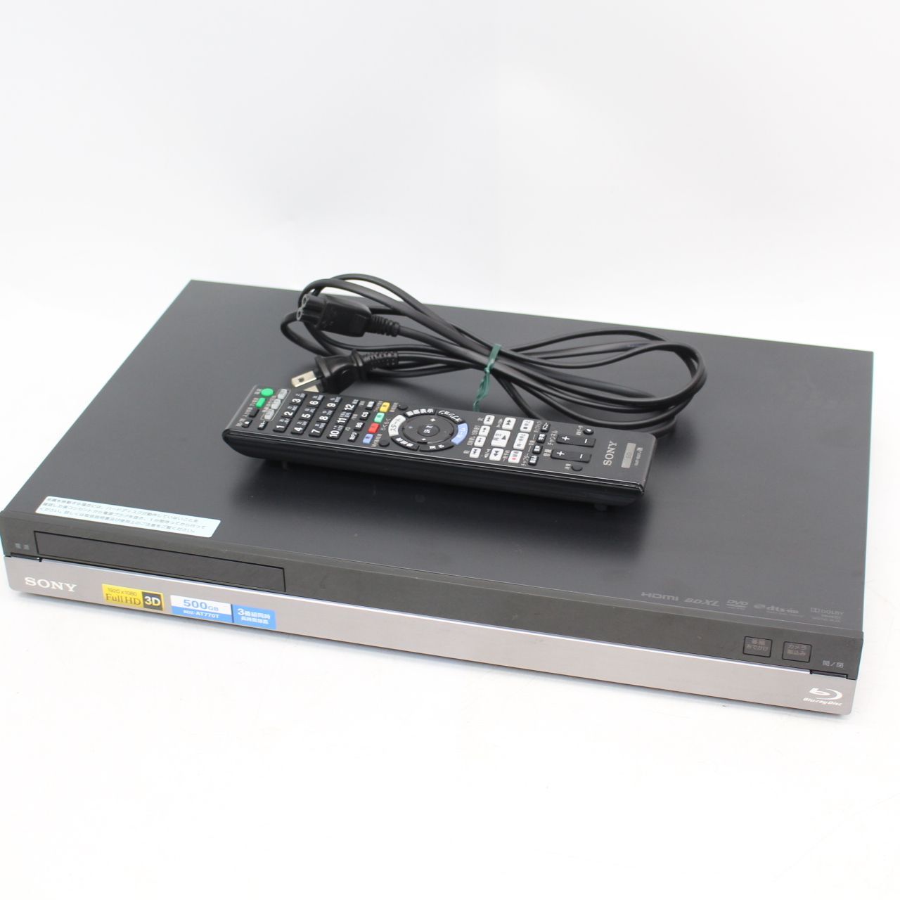 448)SONY BDZ-AT770T Blu-rayレコーダー 2011年製 - メルカリ