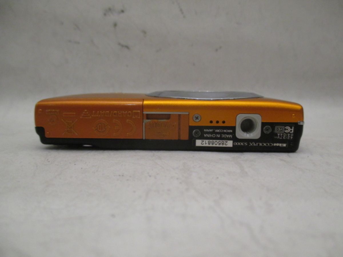 【美品・スマホ転送OK】ニコン Nikon COOLPIX S3000 オレンジ 中古】 【難あり品】 ニコン COOLPIX S3000 ファインオレンジ - メルカリ