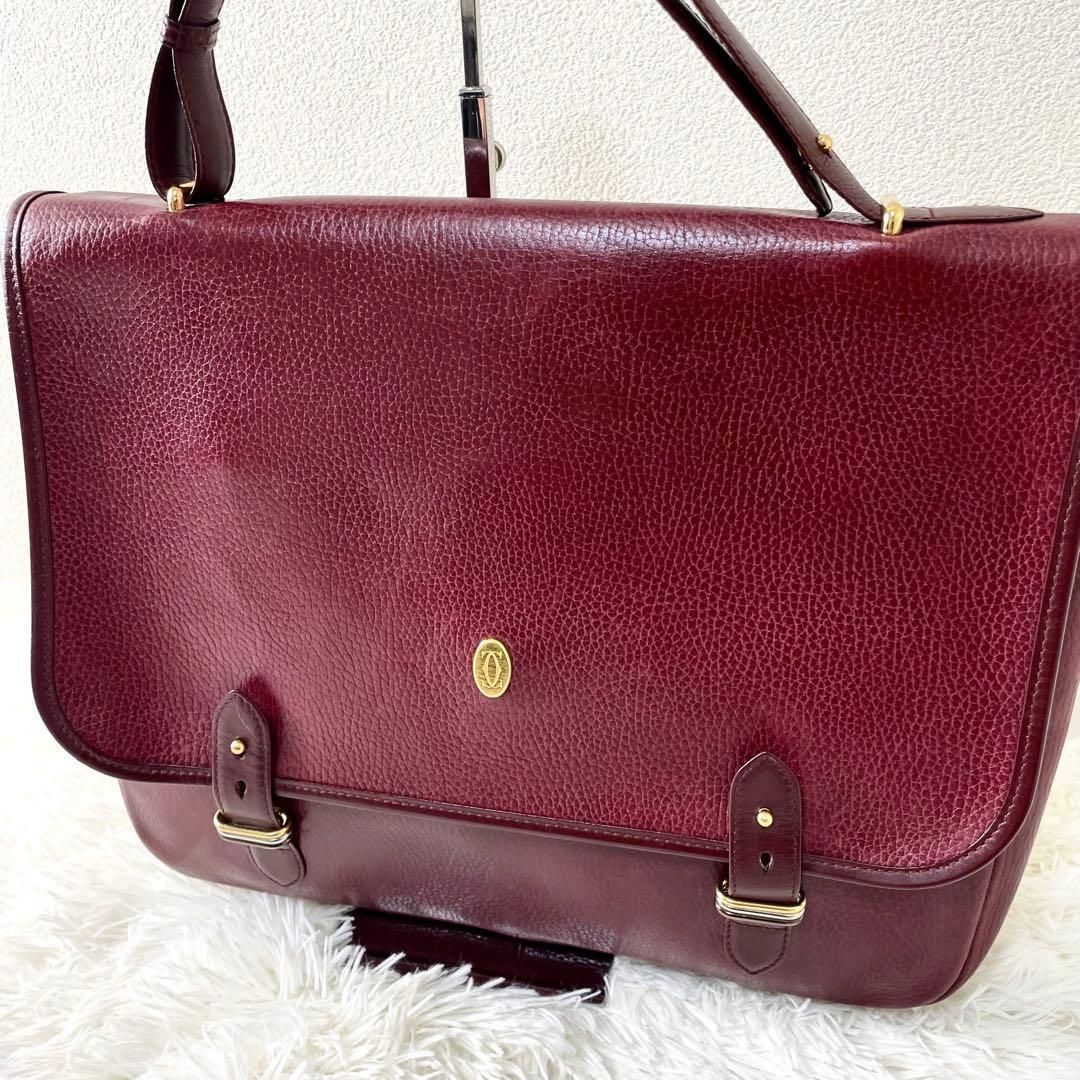 Cartier バッグ　 マストライン ボルドー　ビジネスバッグ　手提げ Cartier バッグ マストライン ボルドー ビジネスバッグ 手提げ 楽天