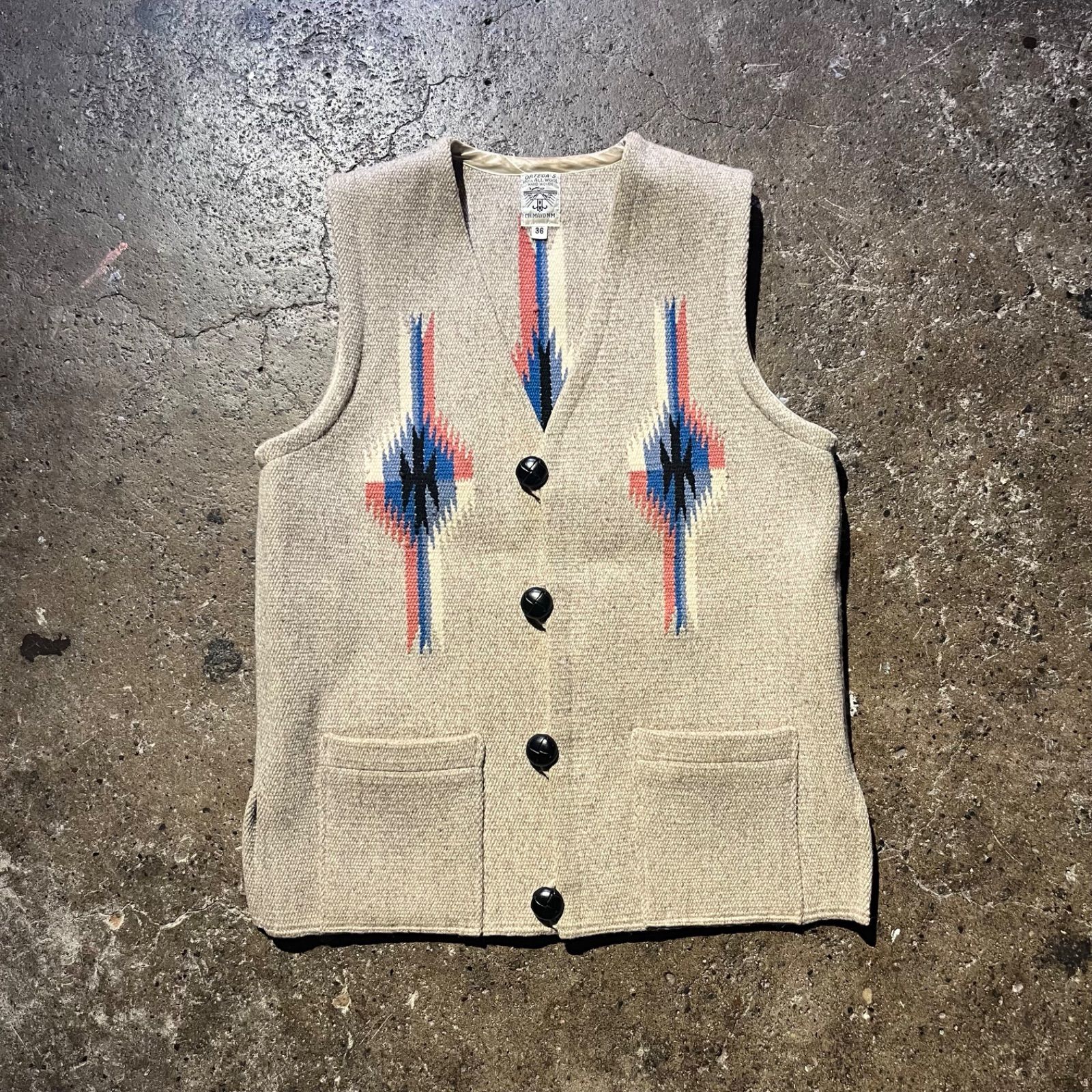 used] ORTEGA'S VEST オルテガ 38 チマヨベスト 0 VEST WO0OL ベスト