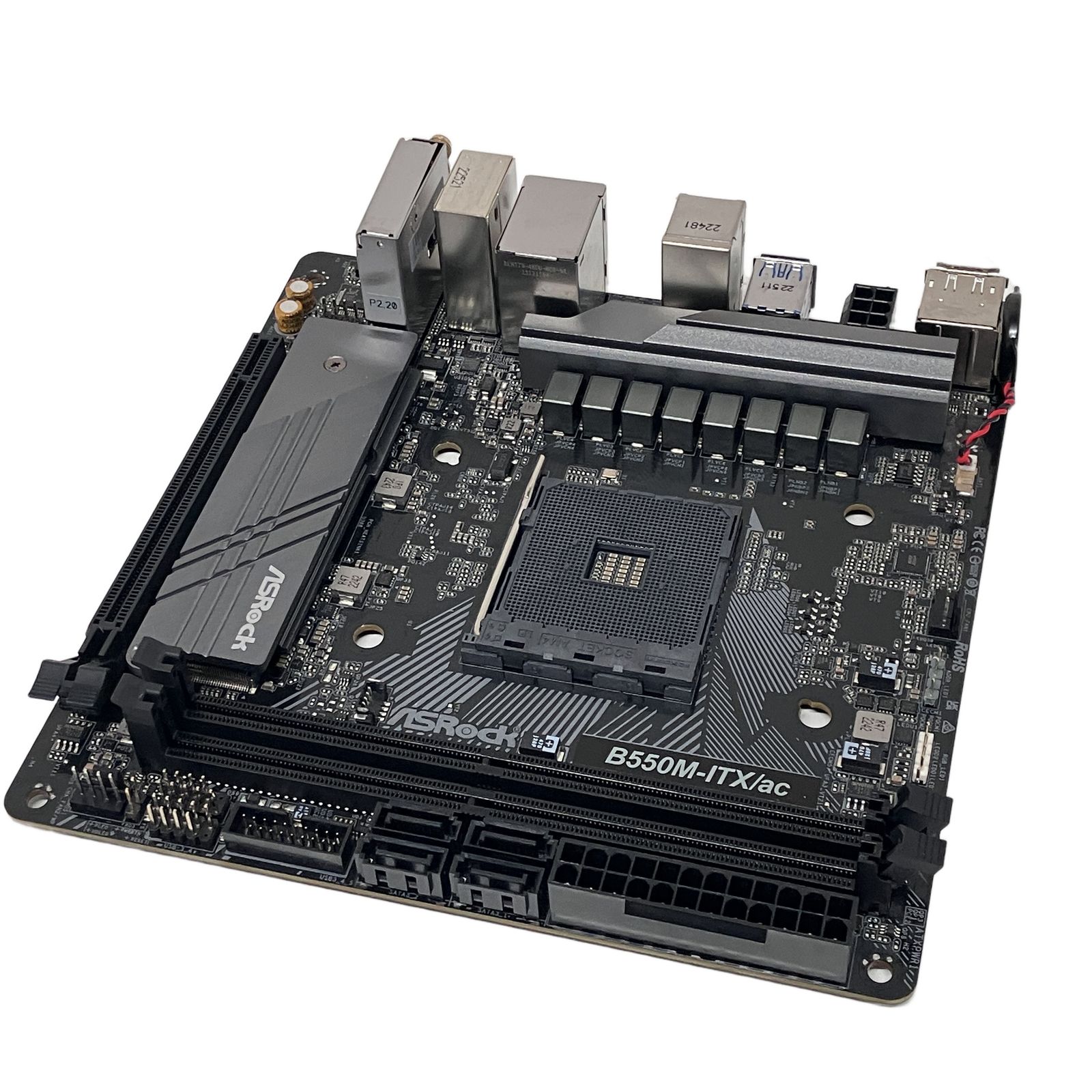 ASRock B550M-ITX ac AM4 AMD B550 Mini-ITX マザーボード Wi-Fi対応