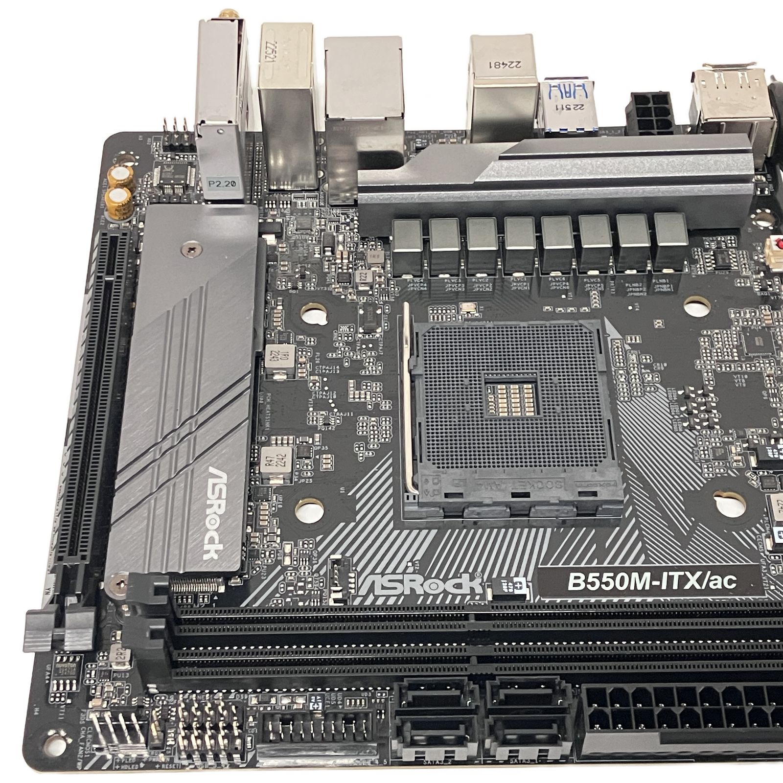 ASRock B550M-ITX ac AM4 AMD B550 Mini-ITX マザーボード Wi-Fi対応