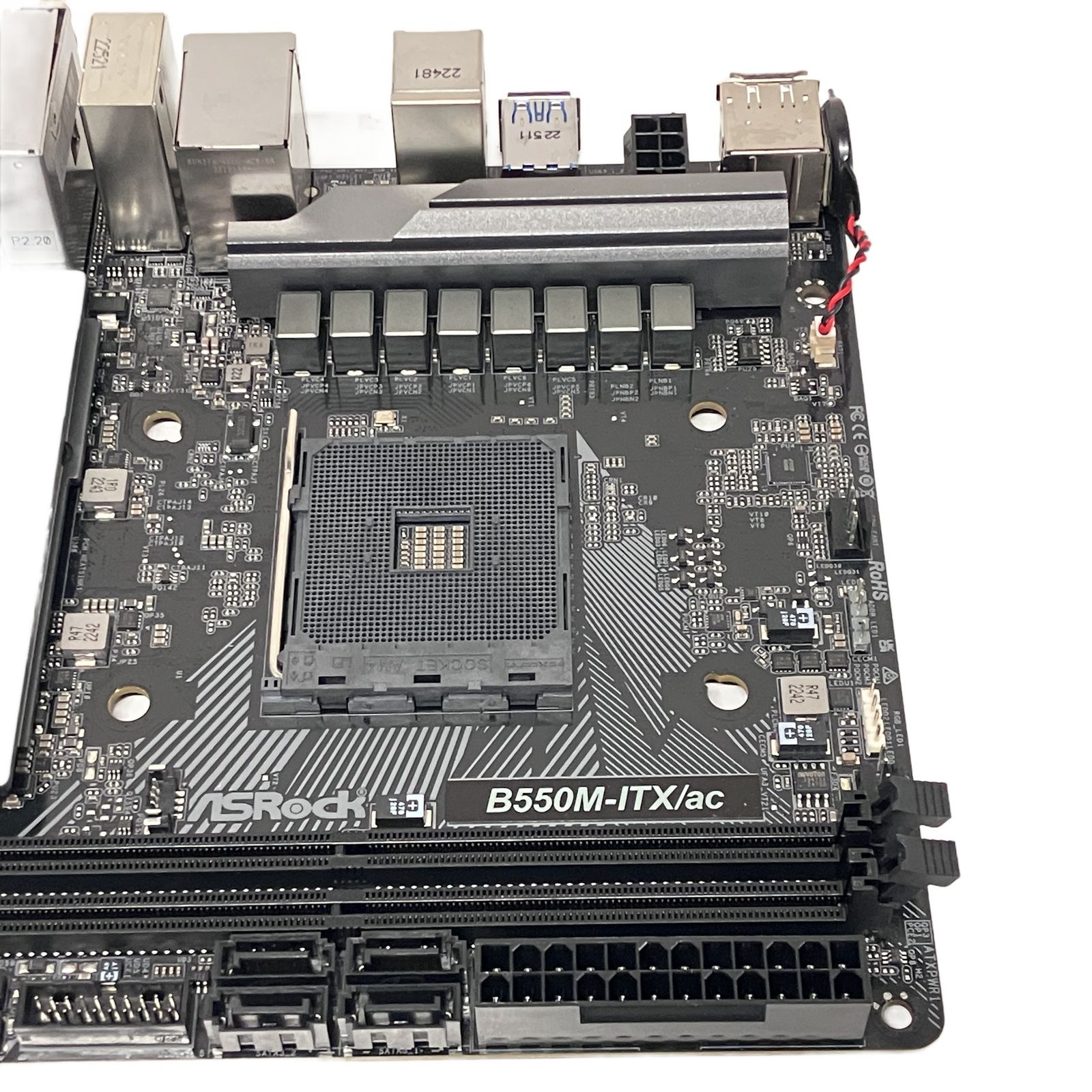 ASRock B550M-ITX ac AM4 AMD B550 Mini-ITX マザーボード Wi-Fi対応