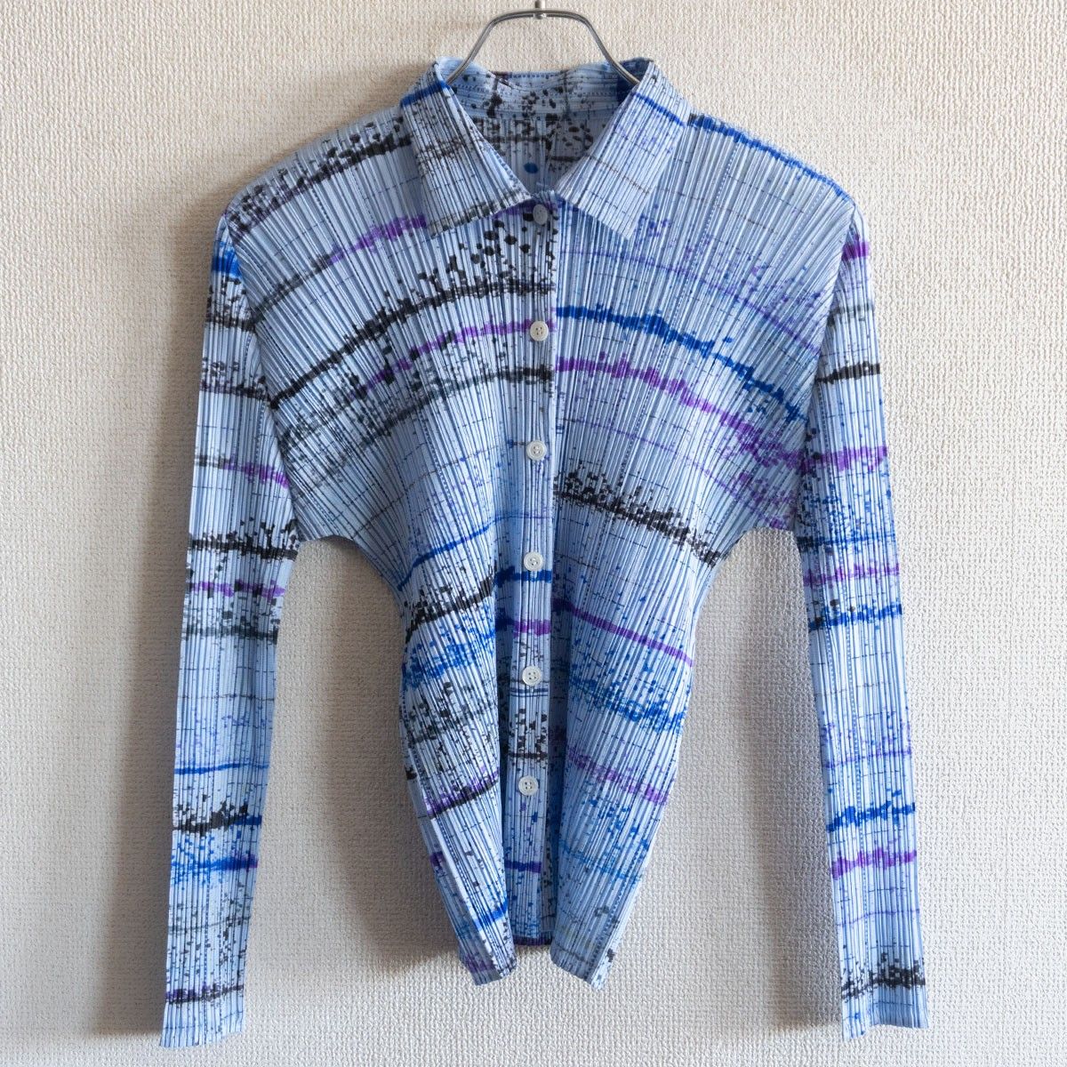 美品】PLEATS PLEASE【プリーツ シャツ】 プリーツプリーズ 美品】PLEATS PLEASE【プリーツ シャツ】 プリーツプリーズ