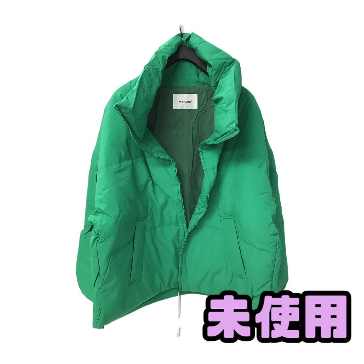 タグ付き未使用　ラリベルテ 止水ファスナー ダウンジャケット M グリーン ☆未使用☆ ダウンジャケット meltum メルタム PUFF DOWN JACKET