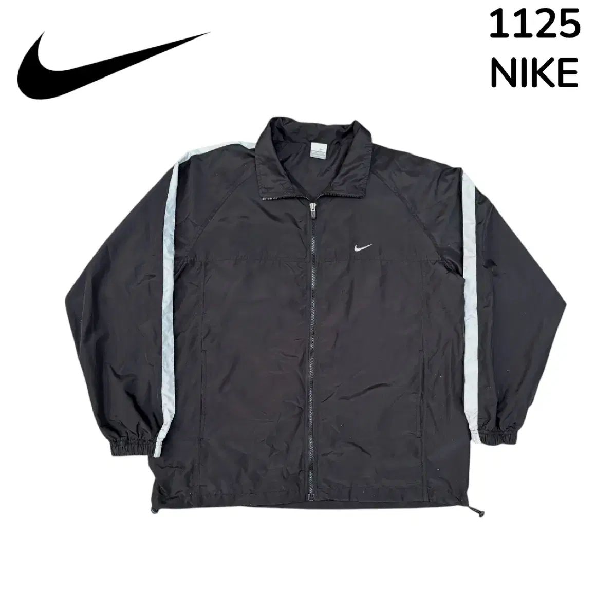 Nike ブラック ウィンドブレーカー 00s NIKE サイド LINE ブラック ウィンドブレーカー XL - メルカリ