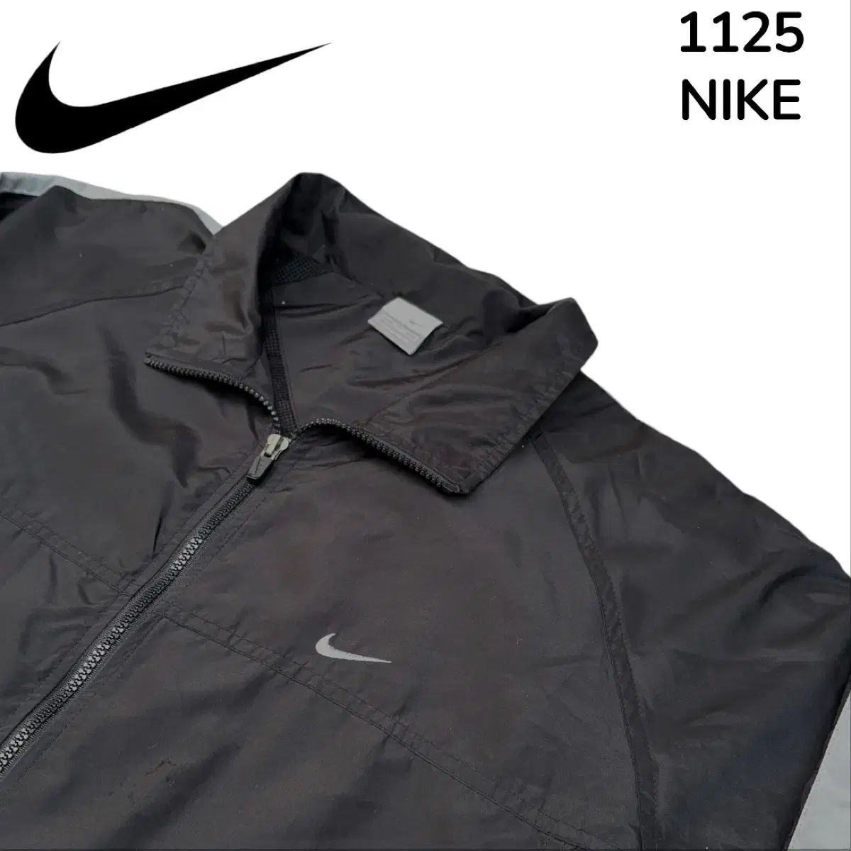 00s NIKE サイド LINE ブラック ウィンドブレーカー XL - メルカリ