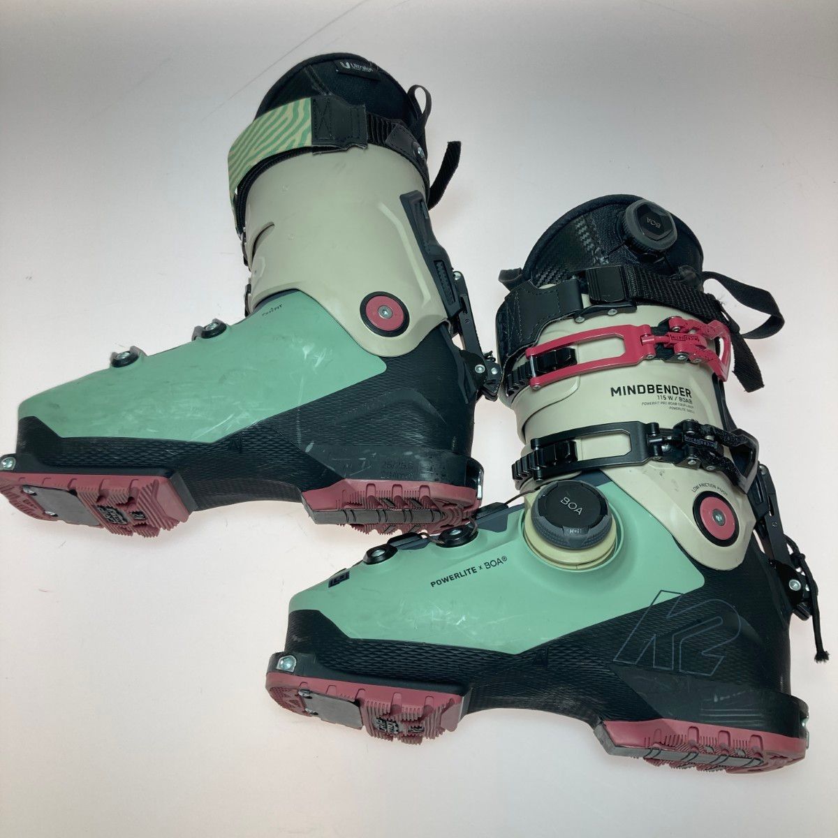 美品 K2 MIND BENDER 115 BOA W 25.5サイズ ◎◎K2 ケーツー Mindbender 115 W BOA スキーブーツ レディース