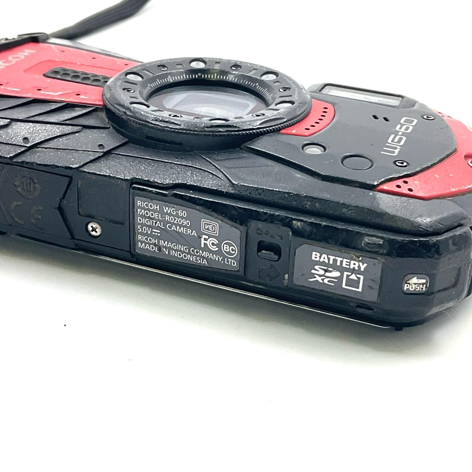 最速発送】RICOH コンパクトデジタルカメラ RICOH WG-60 [レッド]【難