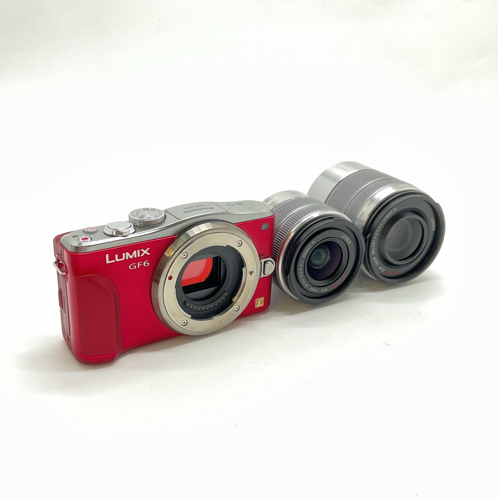 全額返金保証】【最速発送】Panasonic デジタル一眼 LUMIX DMC-GF6W-R