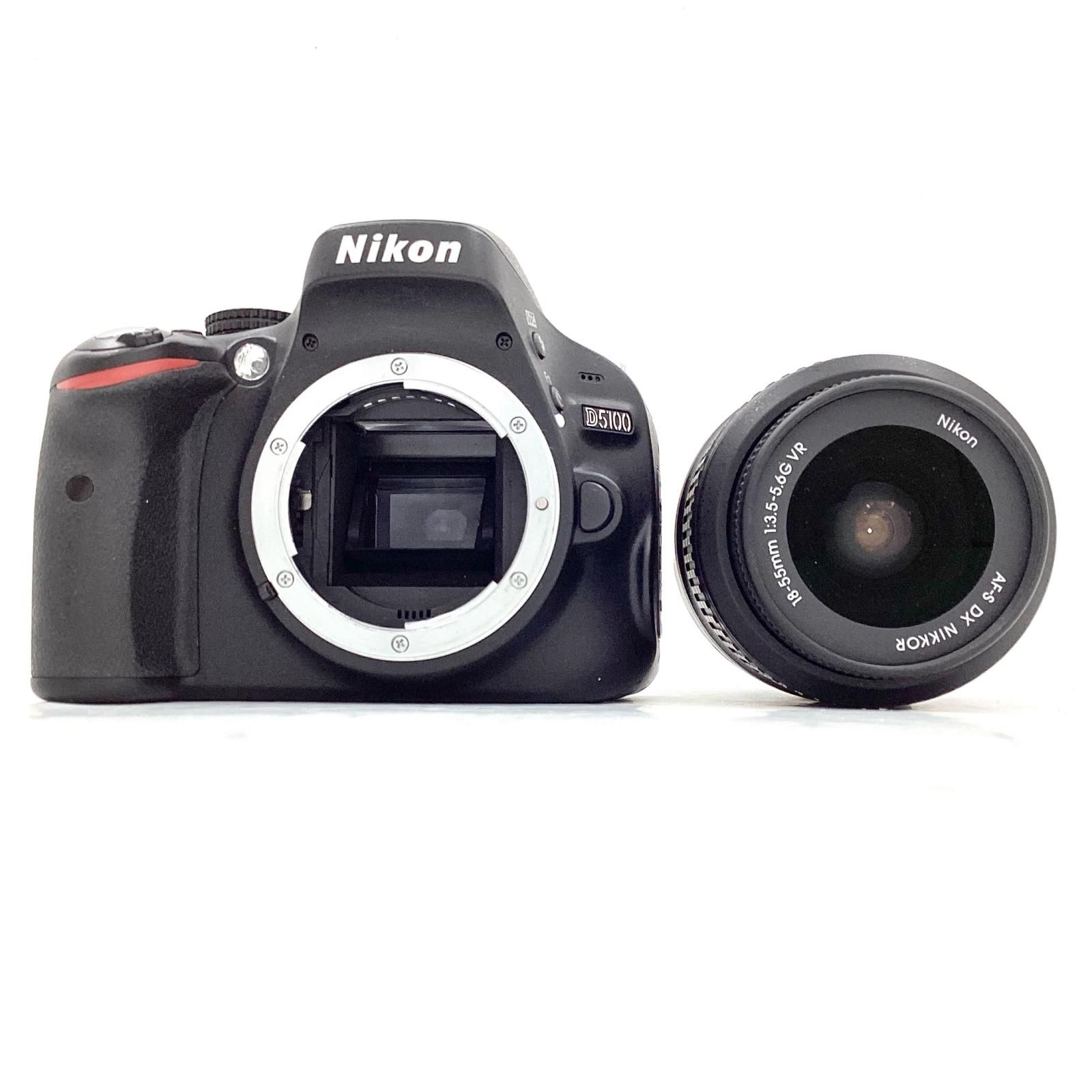 最速発送】Nikon デジタル一眼 D5100 18-55 VR レンズキット ブラック