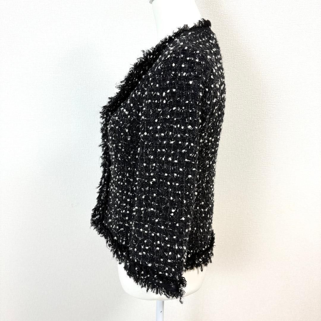 美品】 MaxMara studio ツイードジャケット 38 ブラック - メルカリ