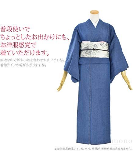  洗える着物 なごみや デニム 着物 無地 別誂え 仕立て上がり 綿 木綿 シンプル レディース 彡 2 b 7961 d 4 その他 キッチン 食器