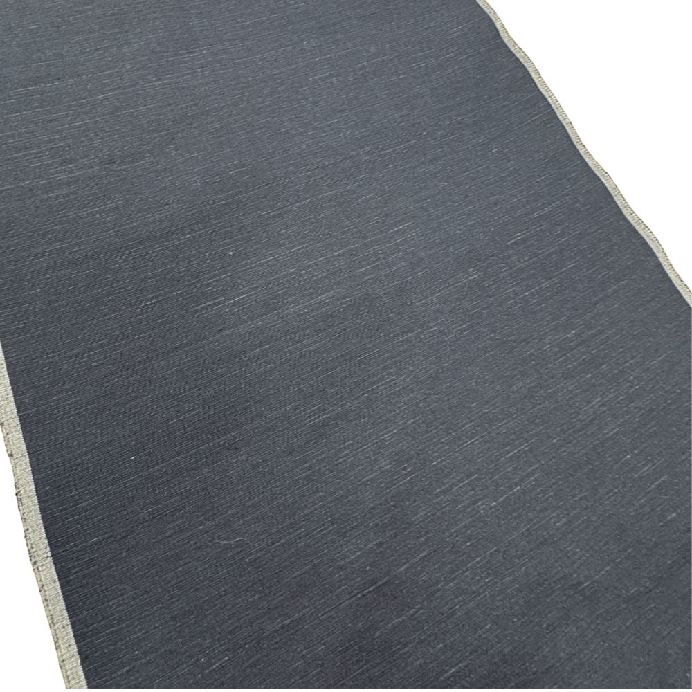 紬反物 正絹 リユース 男物 結城紬 反物 証紙あり 濃紺 紬織 未仕立て