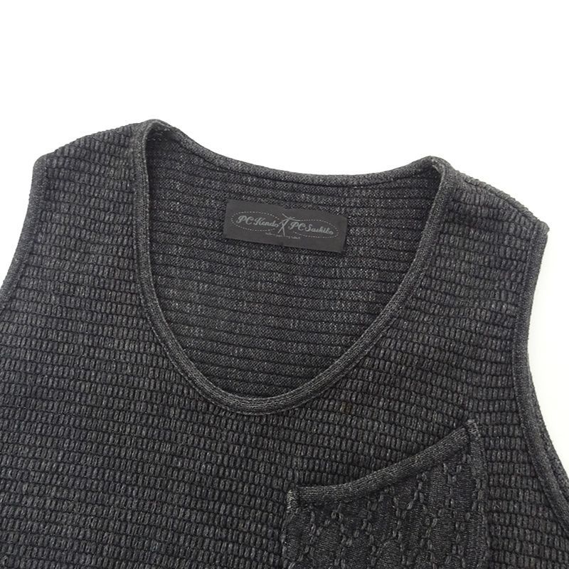 三重店】PORTER CLASSIC BEATNIK KENDO KNIT PULLOVER VEST グレー