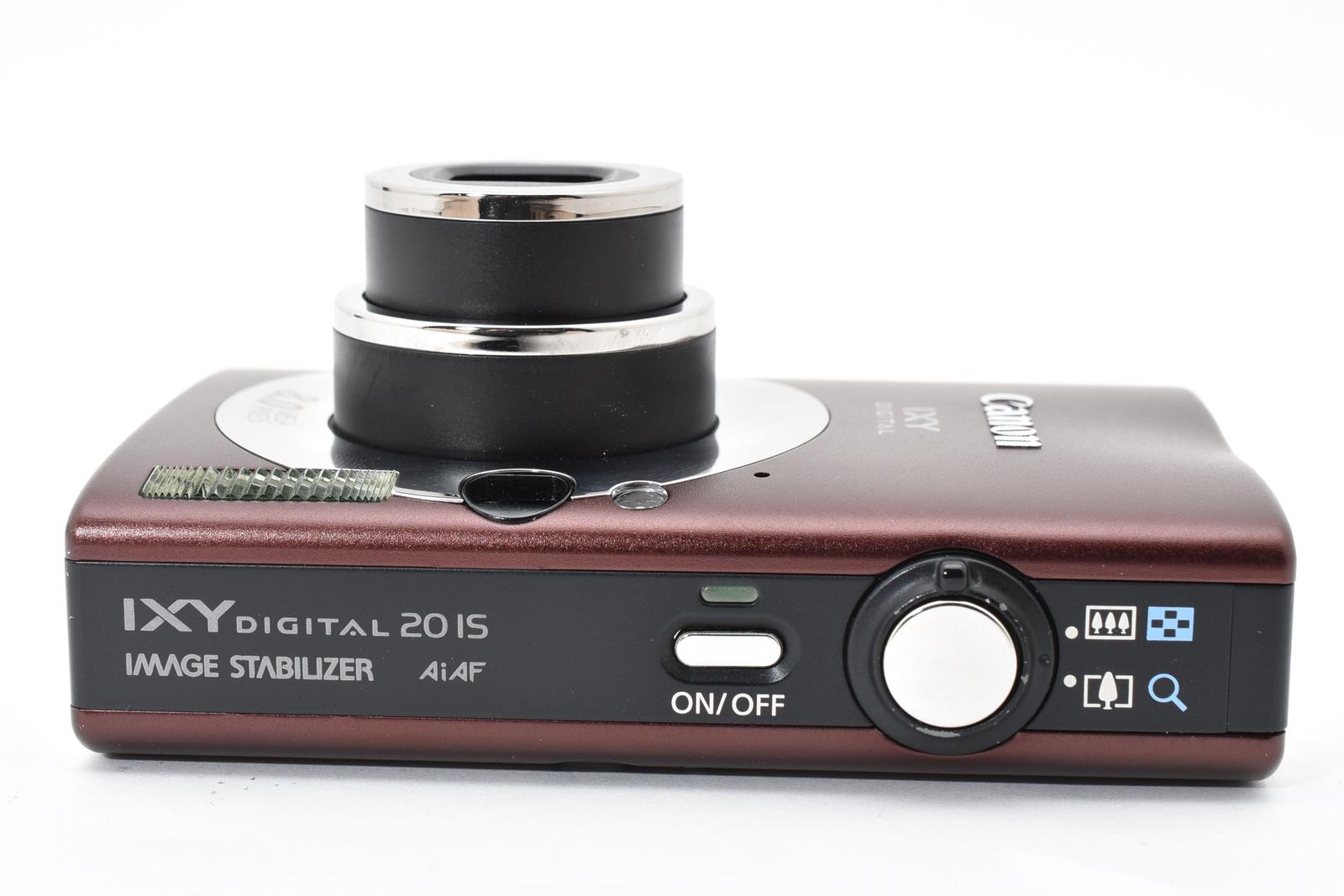 □ 美品 □ キヤノン Canon IXY DIGITAL 20 IS PC1271 ブラウン ≪動作