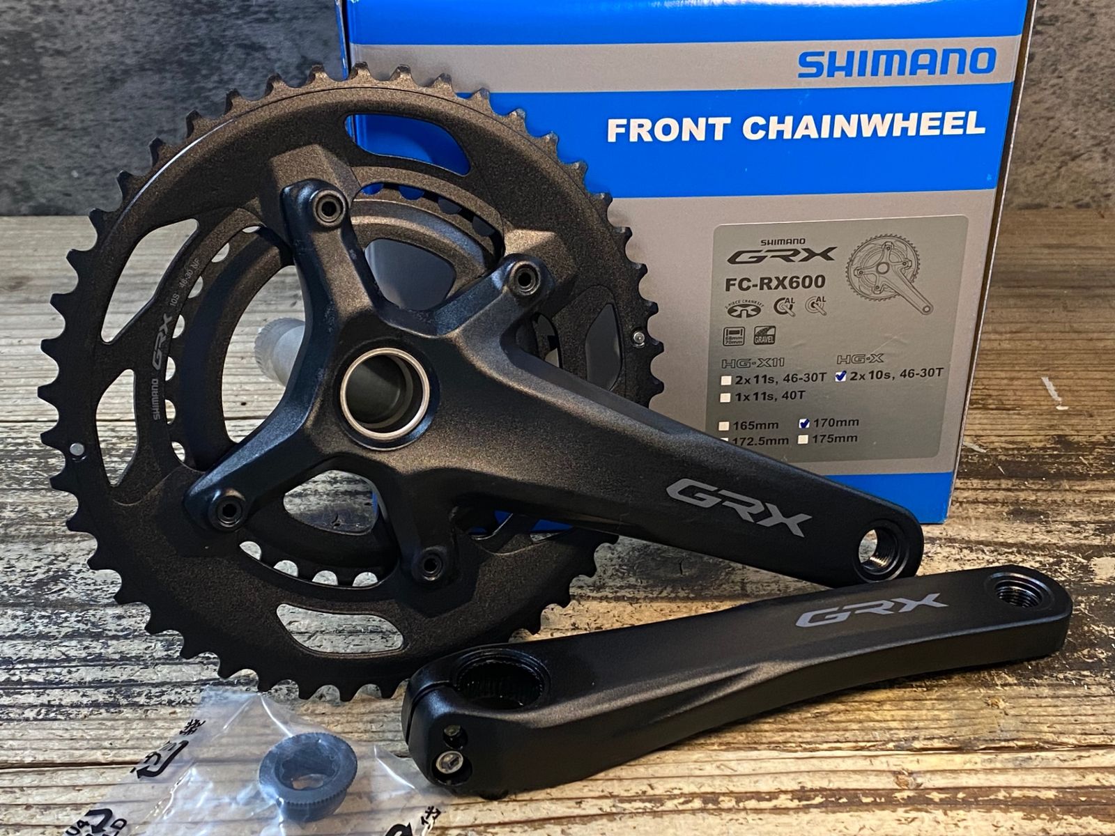 JS563 シマノ SHIMANO GRX FC-RX600 クランクセット 46/30T 170mm