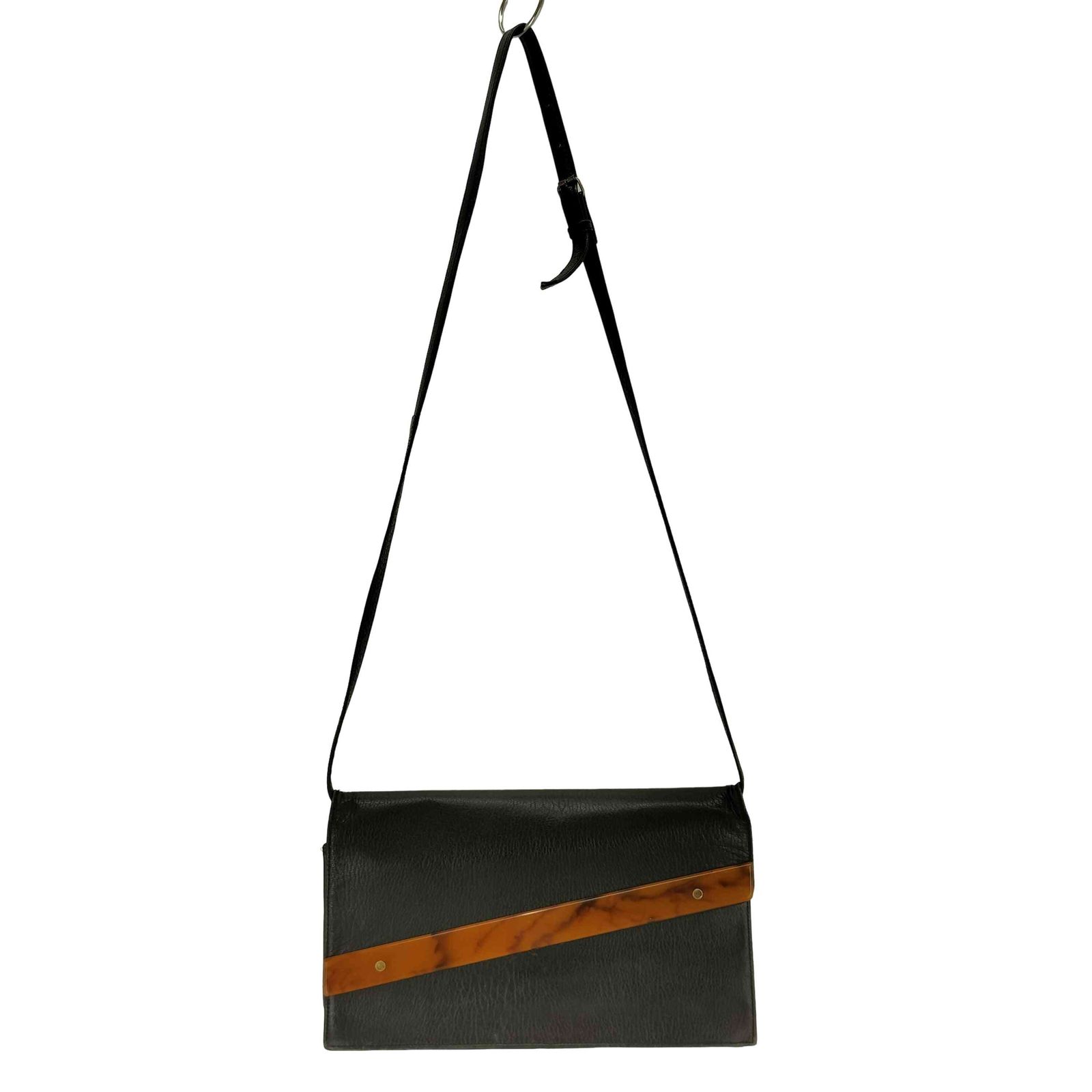 ジャンポールゴルチエ　l plate leather bag ジャンポールゴルチエ Jean Paul GAULTIER プレートレザーショルダー