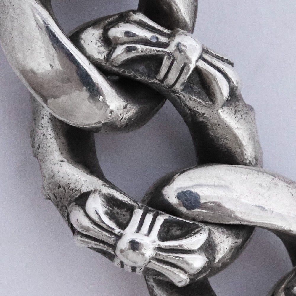 CHROME HEARTS フローラルクロス IDブレスレット ファンシーチェーン