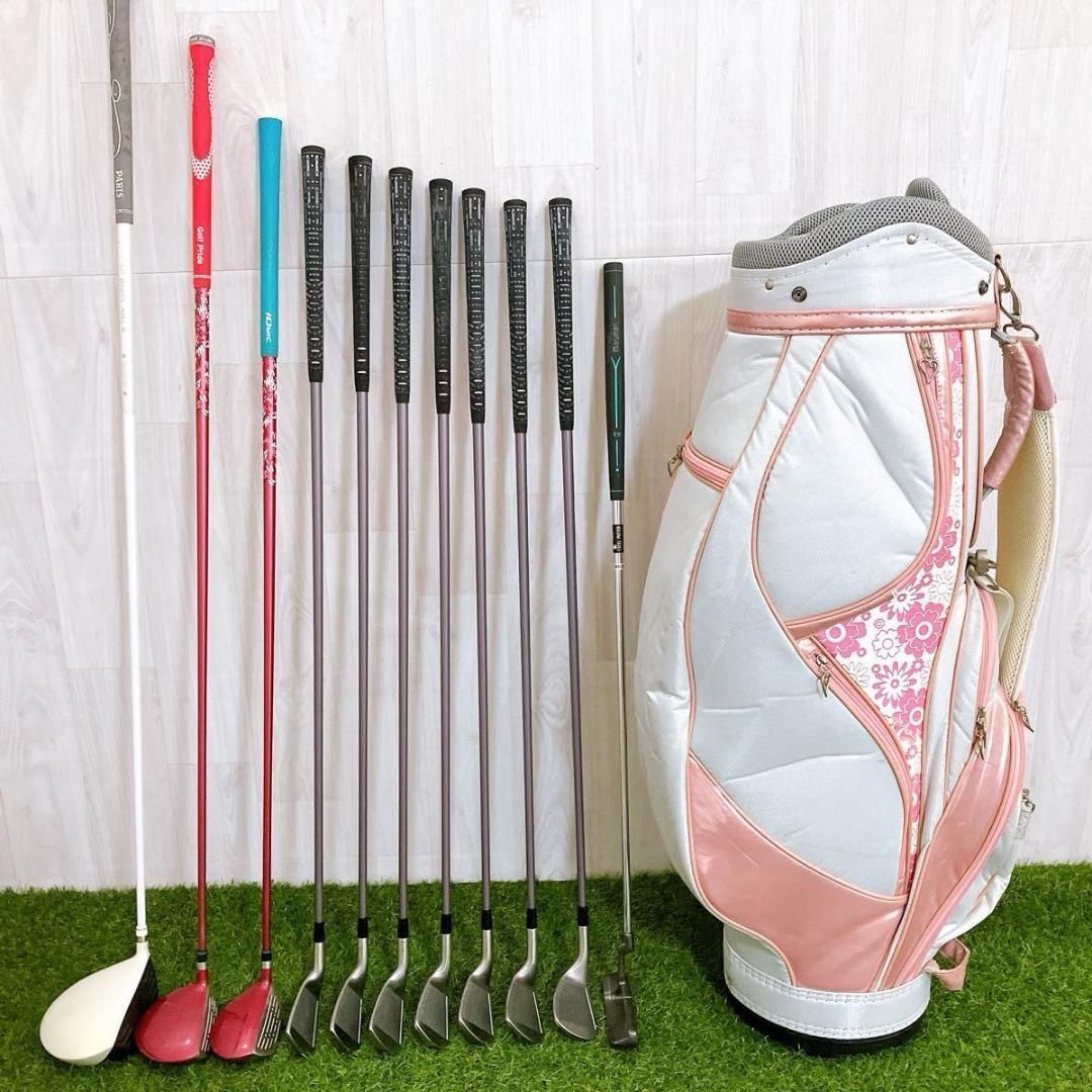 初心者向け レディースゴルフセット 11本 右 L コースデビュー - メルカリ