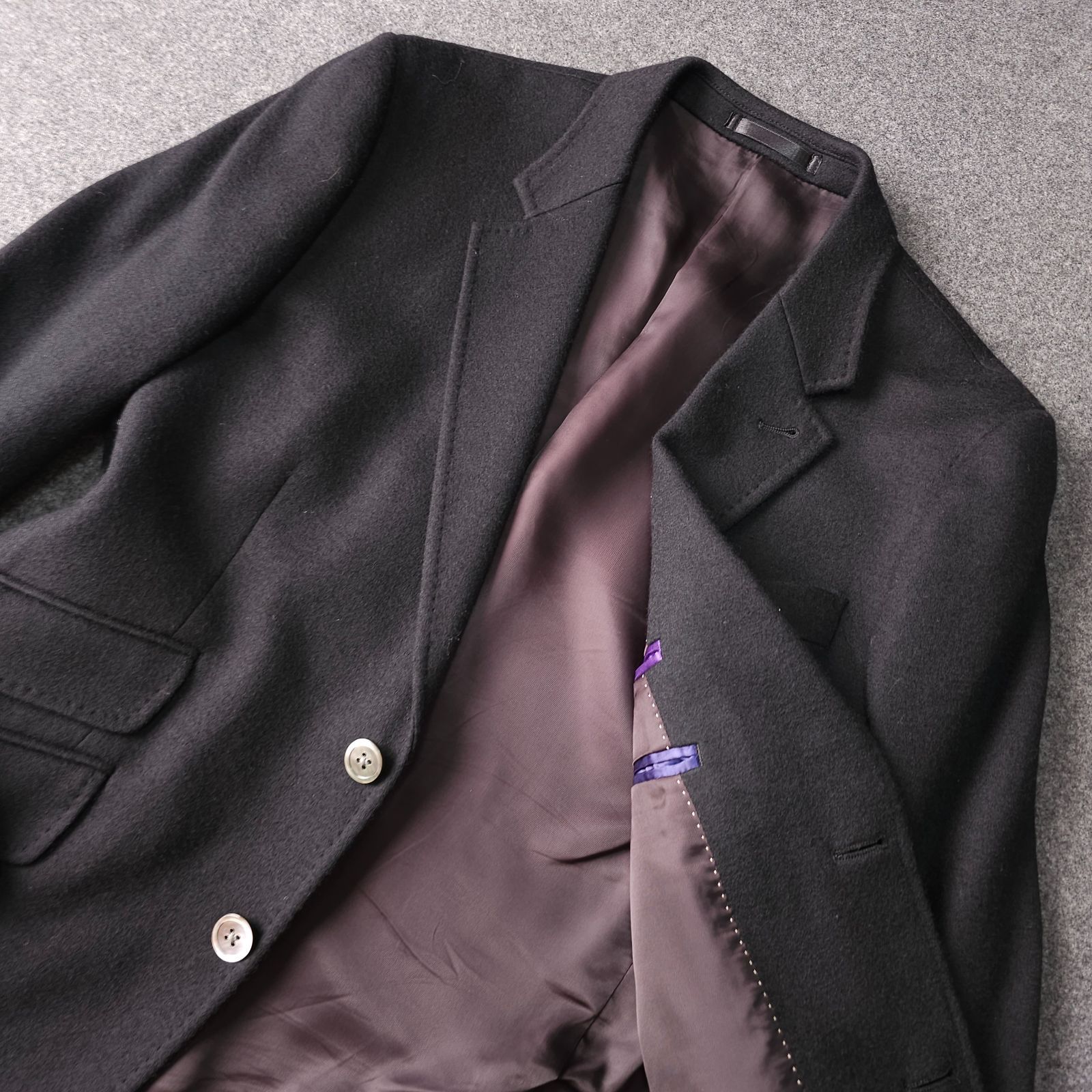 Paul Smith】ポールスミス 毛 ウール 100% テーラードジャケット 黒 M