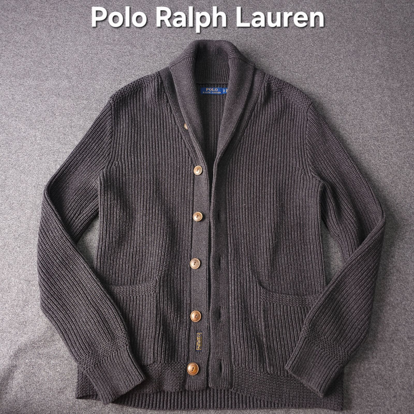 割引やプロモーション Polo Ralph Lauren くるみボタン ショールカラー 