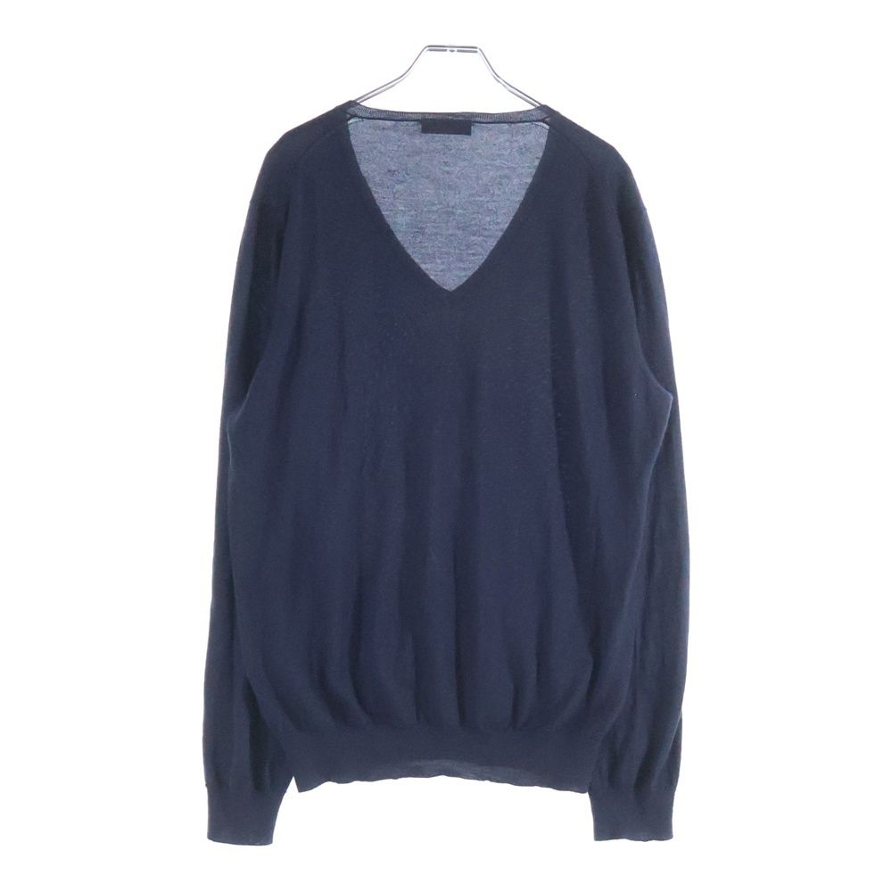 PRADA (プラダ) 11AW シルク混 カシミヤ Vネック プルオーバー 長袖