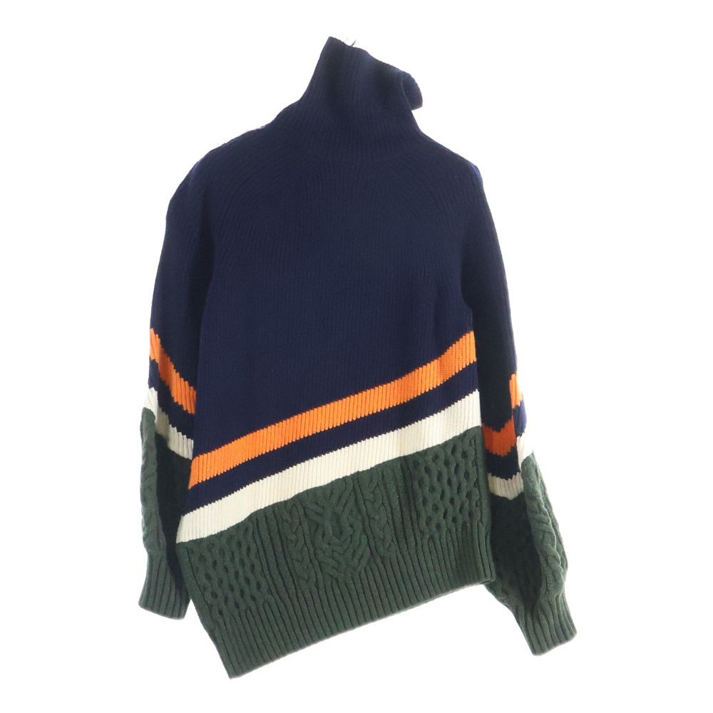 Sacai (サカイ) 19AW アシンメトリー プルオーバー ニットセーター