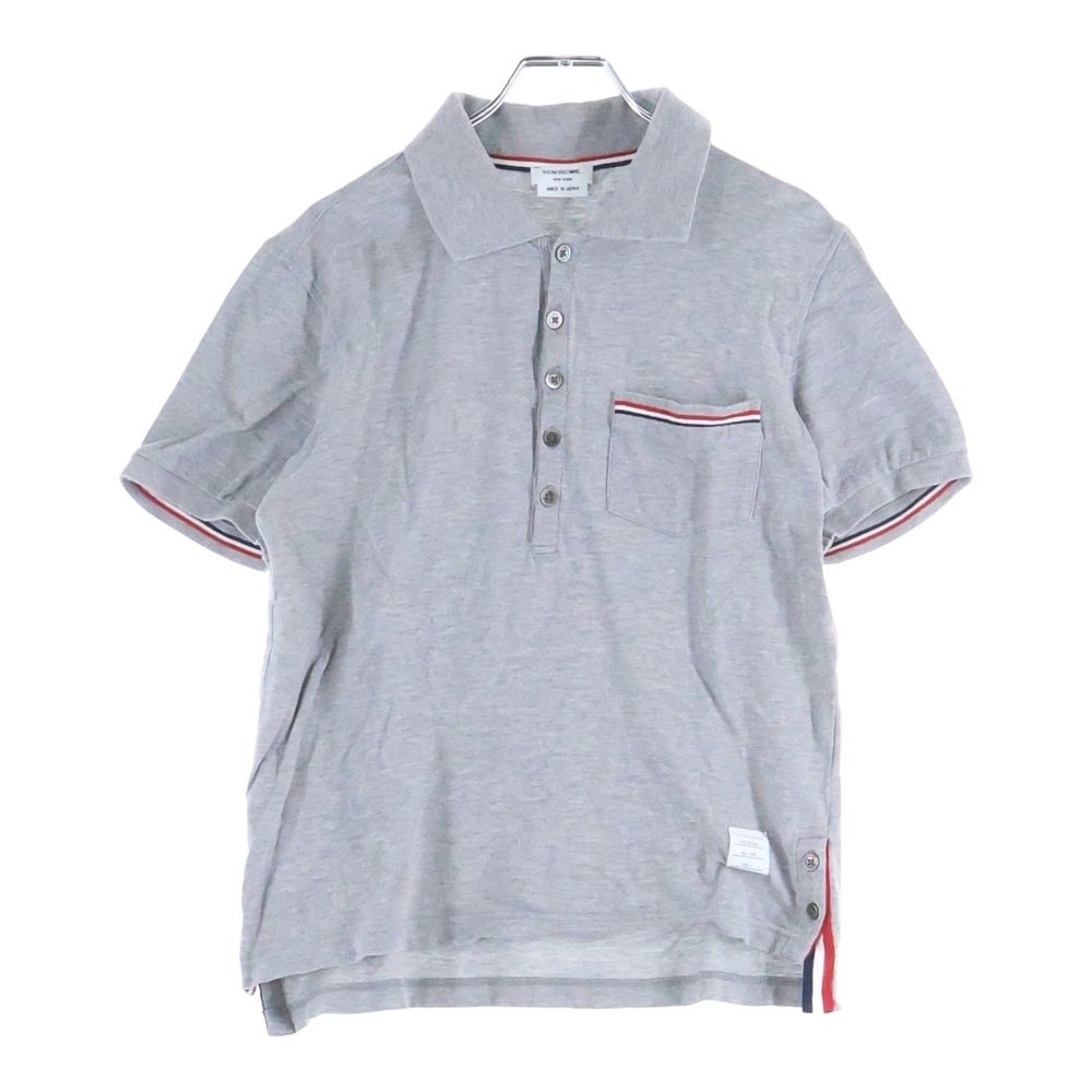 THOM BROWNE (トムブラウン) トリコロールライン コットンニット 半袖