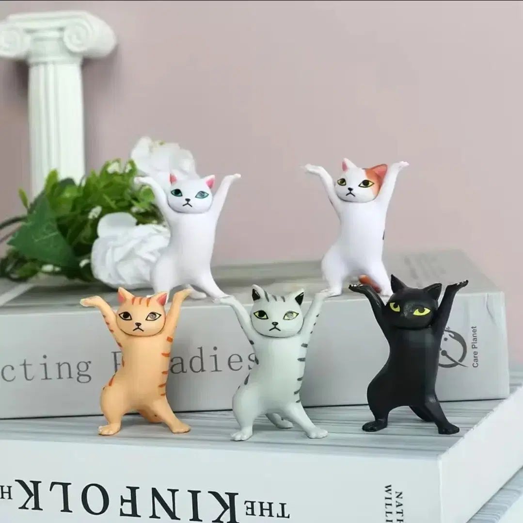 万歳猫フィギュア5個新品