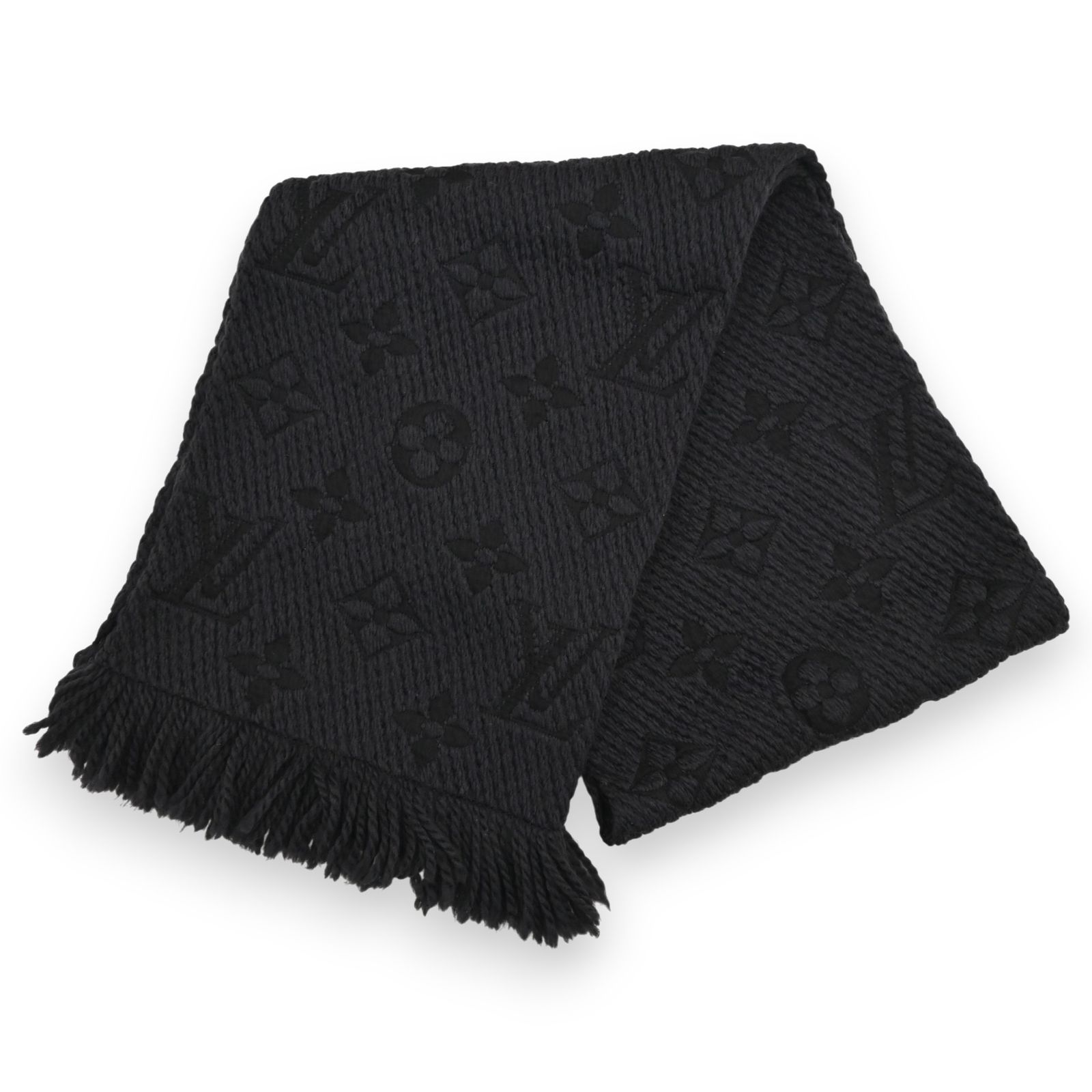 ルイヴィトン モノグラム エシャルプ ロゴマニア マフラー Aランク