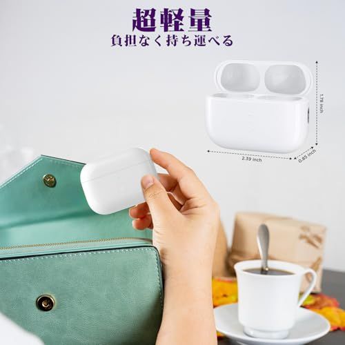 Meliif ワイヤレス充電ケース交換用 AirPod Pro 第1世代・第2世代対応