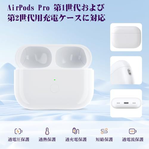 Meliif ワイヤレス充電ケース交換用 AirPod Pro 第1世代・第2m Meliif ワイヤレス充電ケース交換用 AirPod Pro 第1世代・第2世代対応