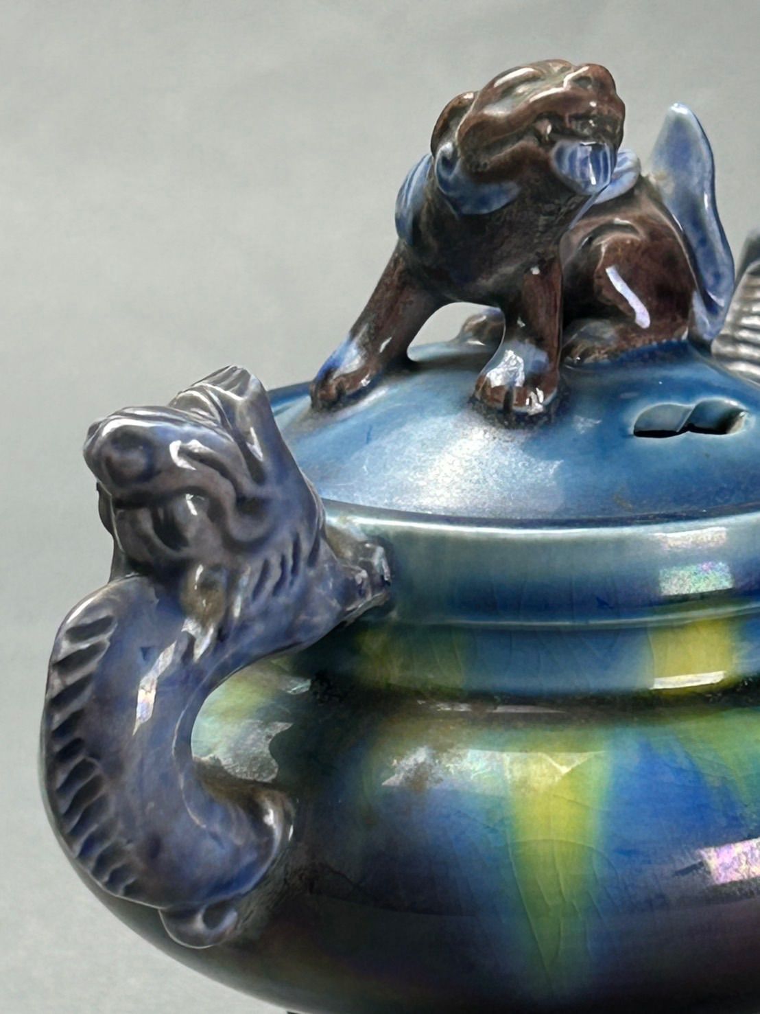 幽玄】徳田八十吉(正彦) 九谷焼 三足香炉 陶芸品 - メルカリ