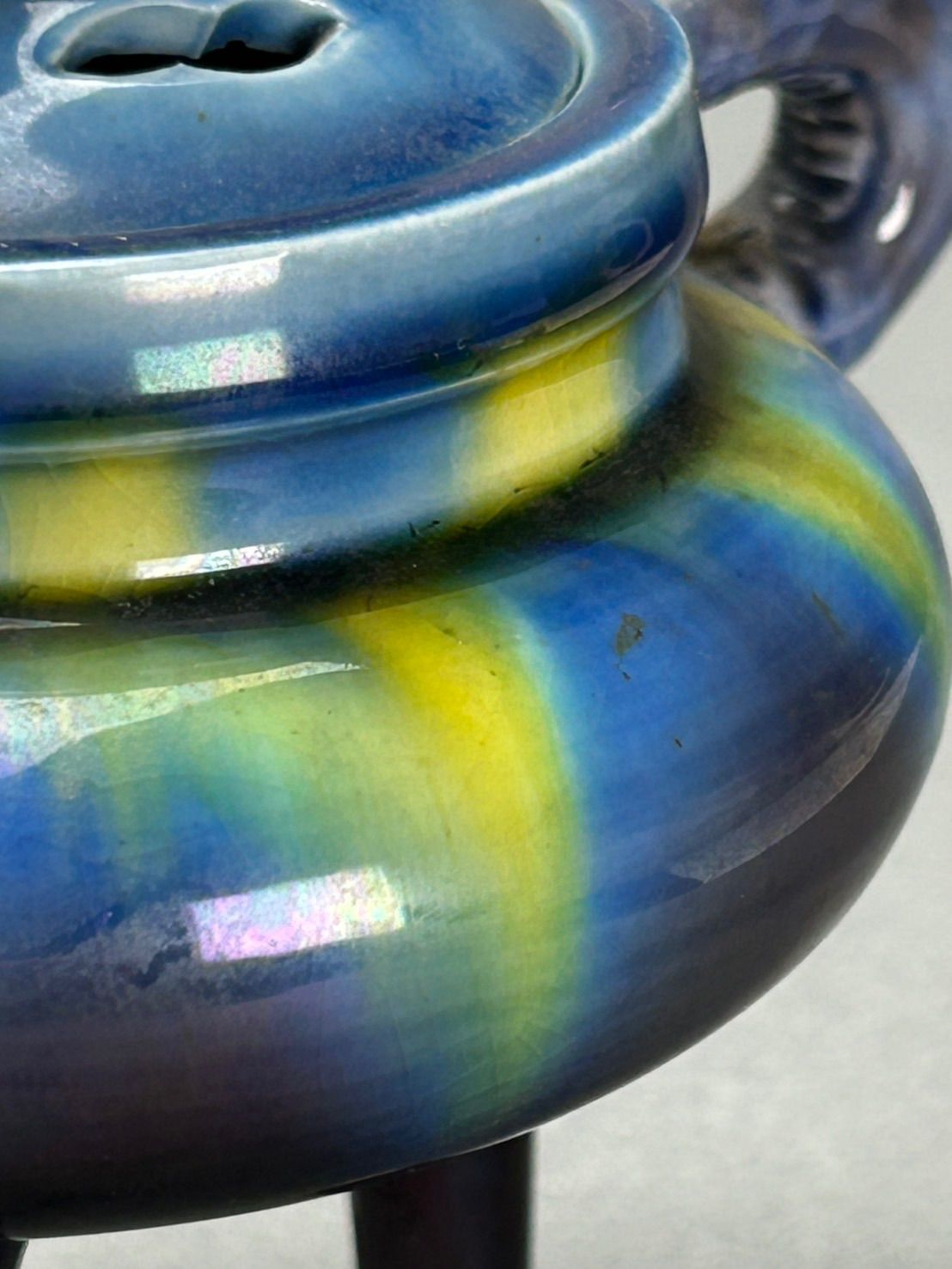 幽玄】徳田八十吉(正彦) 九谷焼 三足香炉 陶芸品 - メルカリ