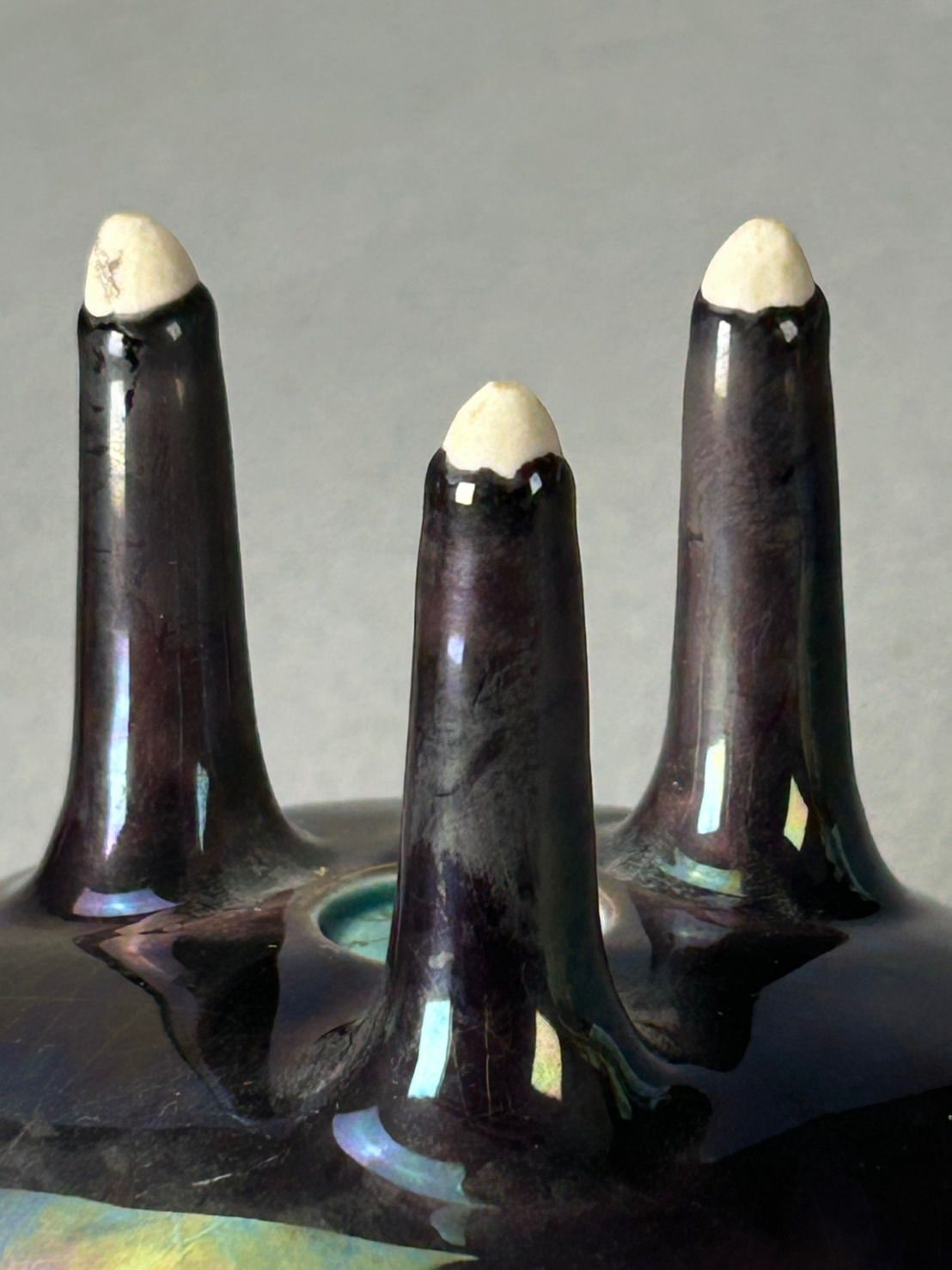 幽玄】徳田八十吉(正彦) 九谷焼 三足香炉 陶芸品 - メルカリ