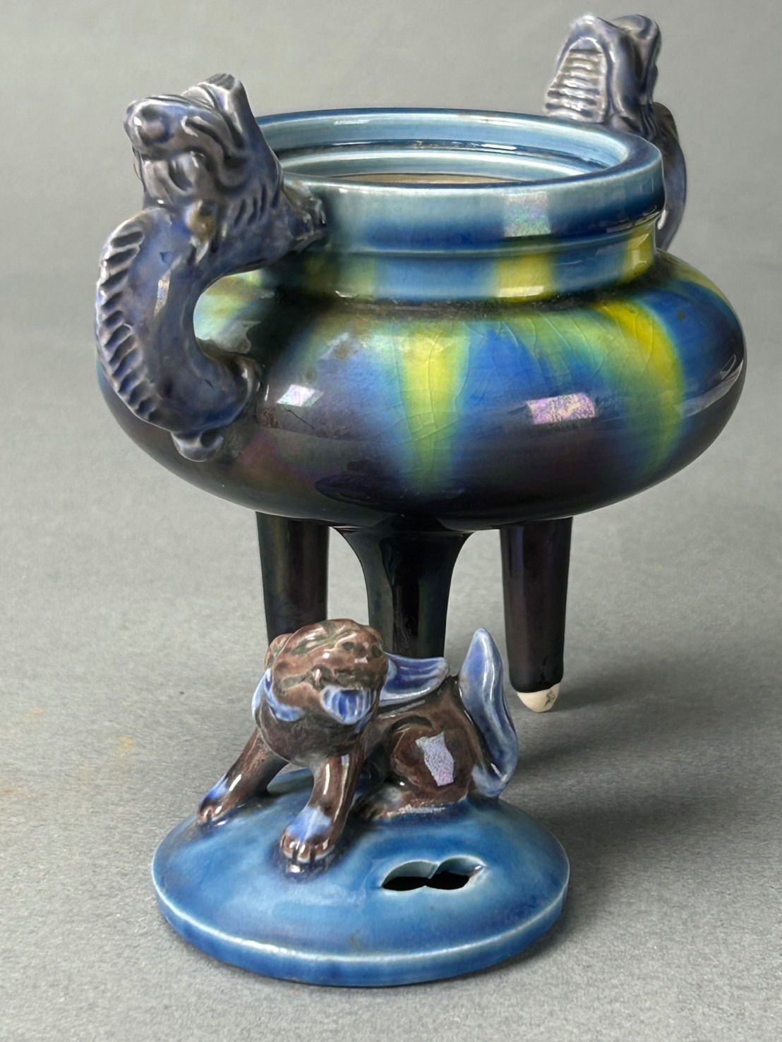 幽玄】徳田八十吉(正彦) 九谷焼 三足香炉 陶芸品 - メルカリ