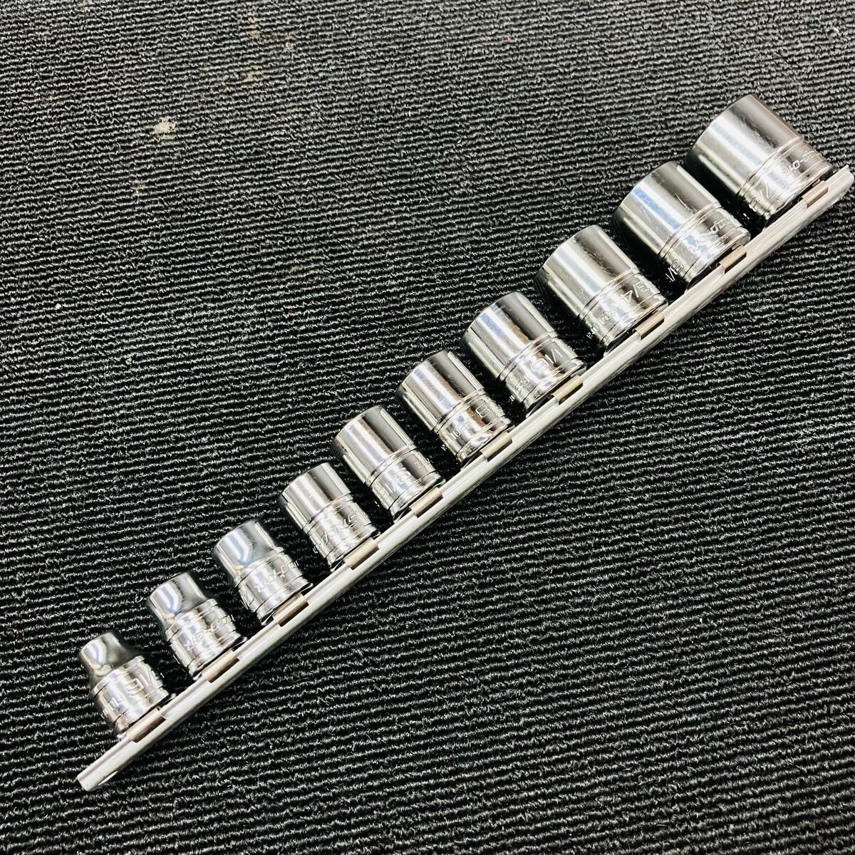 Snap-on スナップオン 3|8インチ 12角シャローソケット10本セット インチ F 281~F 101