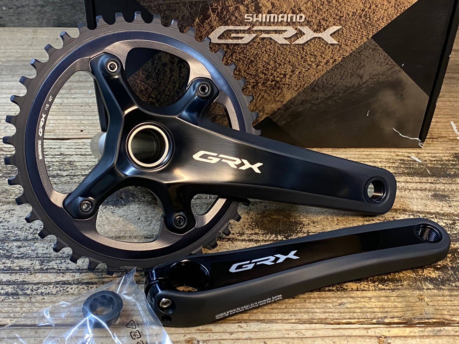 JR722 シマノ SHIMANO GRX FC-RX810-1 クランクセット 42T 170mm