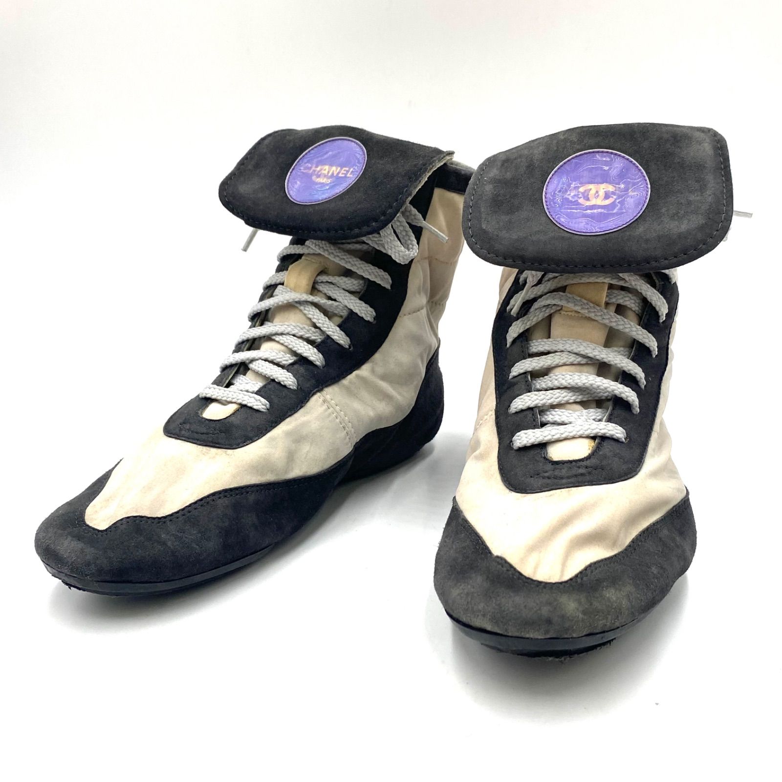 CHANEL シャネル シューズ スニーカー ブーツ ハイカット ココマーク 