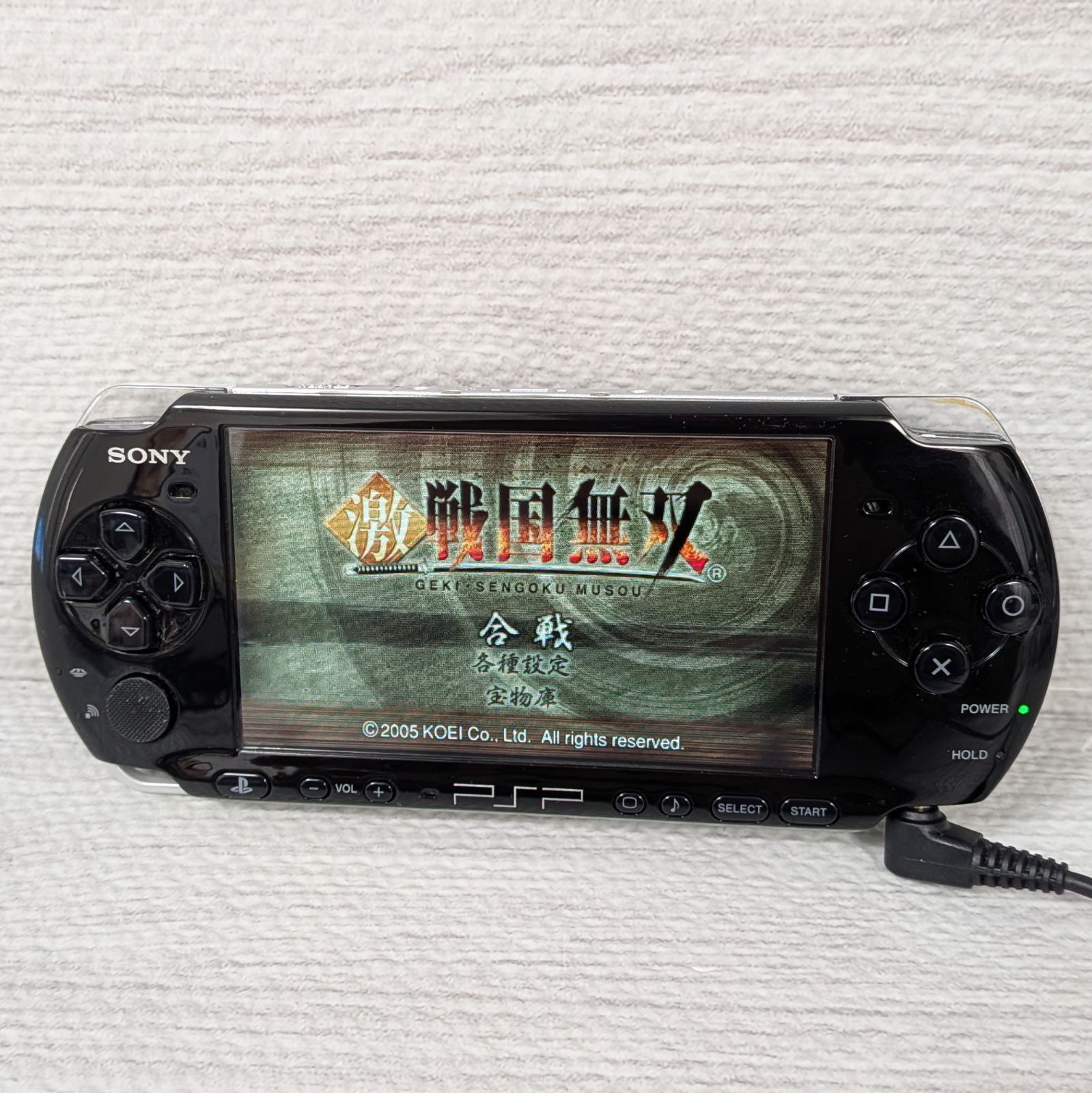 ソニー SONY PSP-3000 ピアノブラック 電源ケーブル 元箱付