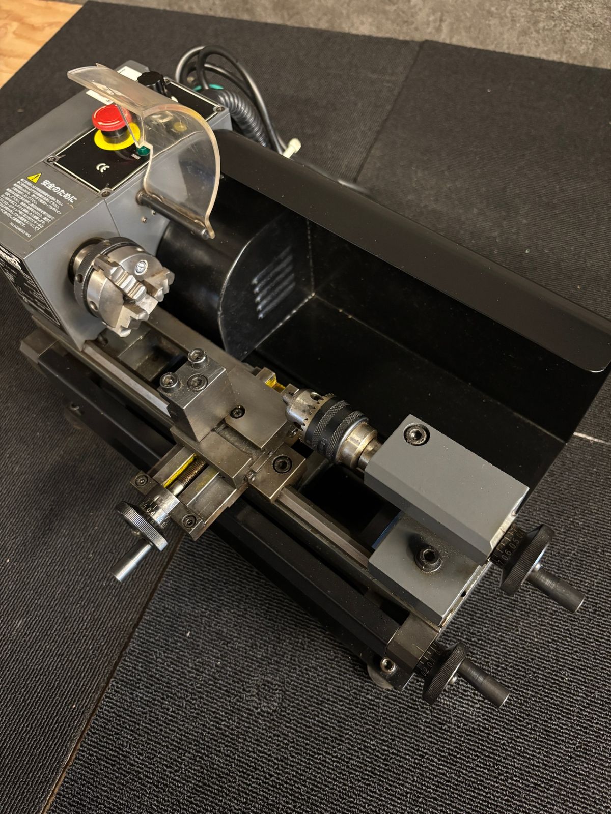  東洋アソシエイツ ミスターマイスター 精密ミニ旋盤 動作良好 旋盤用チャック 生爪 切削 切断 穴あけ