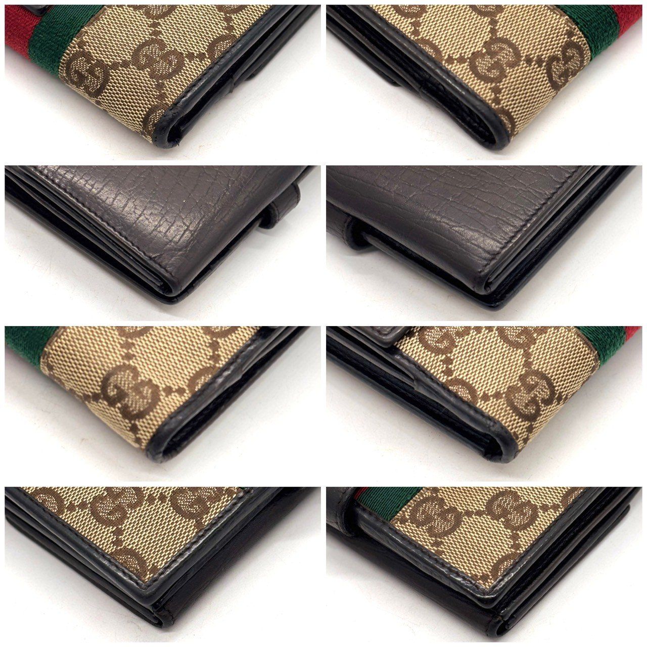 変わらない安心感】 GUCCI 二つ折り財布 ジャッキー GGキャンバス