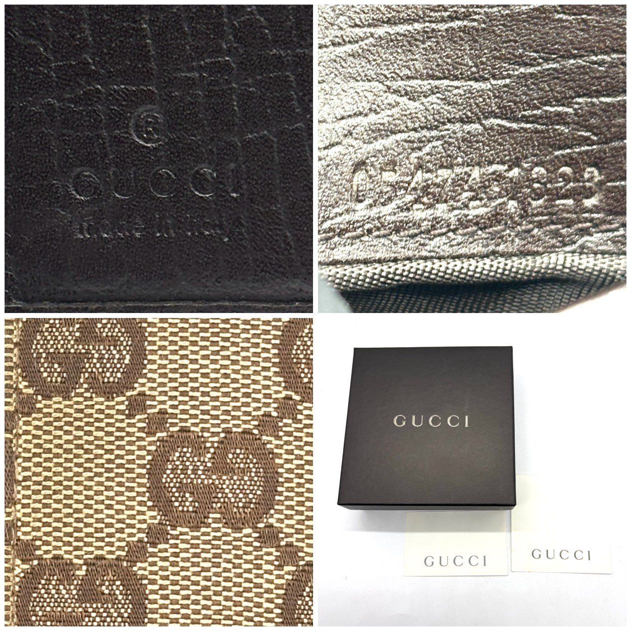 変わらない安心感】 GUCCI 二つ折り財布 ジャッキー GGキャンバス