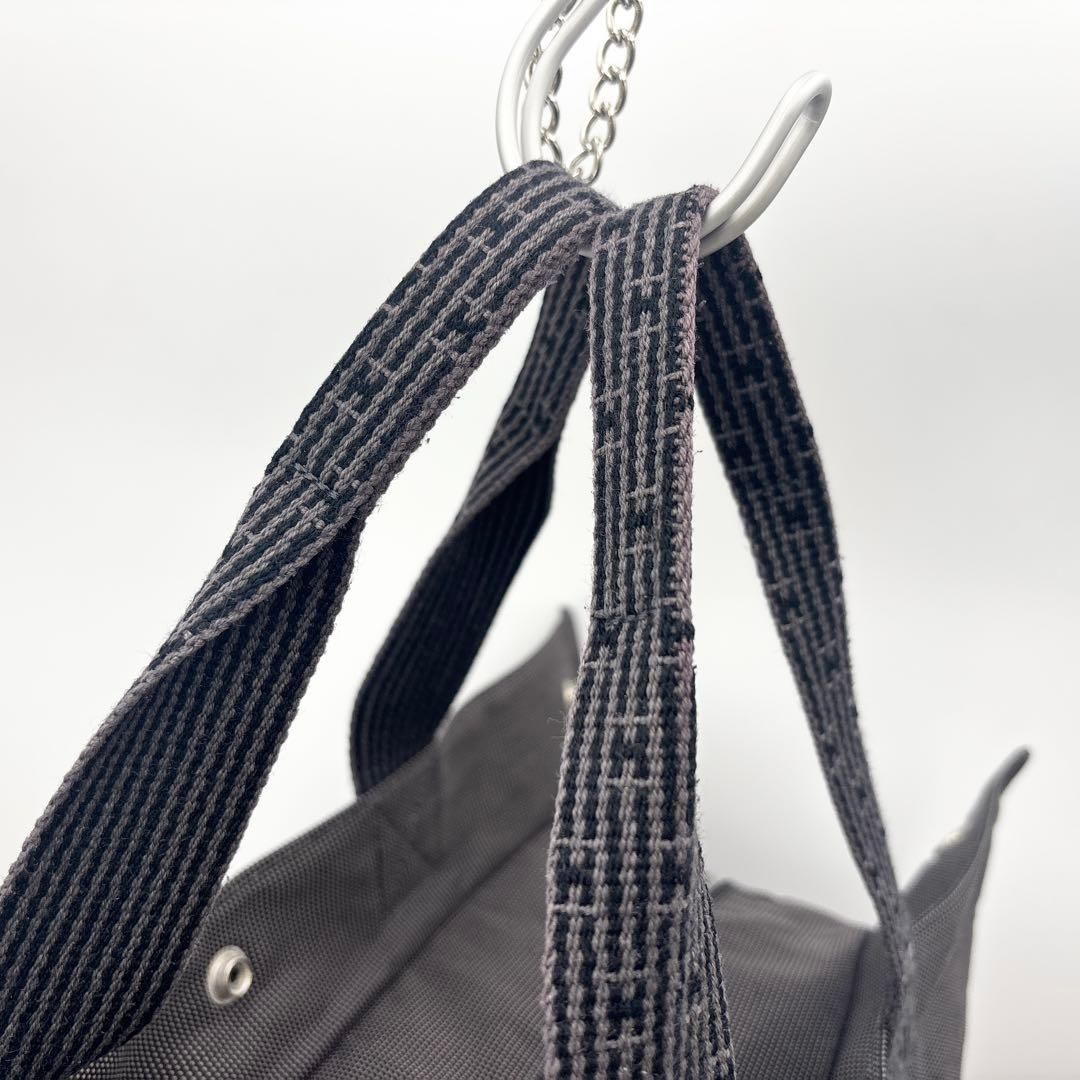 エルメス エールライン GM トートバッグ A4収納可能 グレー系 鞄