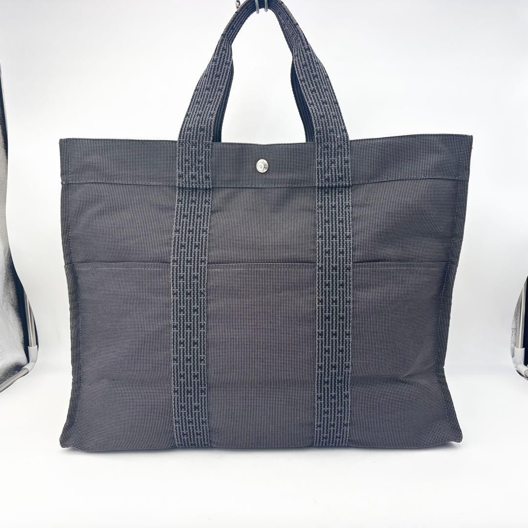 エルメス エールライン GM トートバッグ A4収納可能 グレー系 エルメス エールライン GM トートバッグ A4収納可能 グレー系 鞄