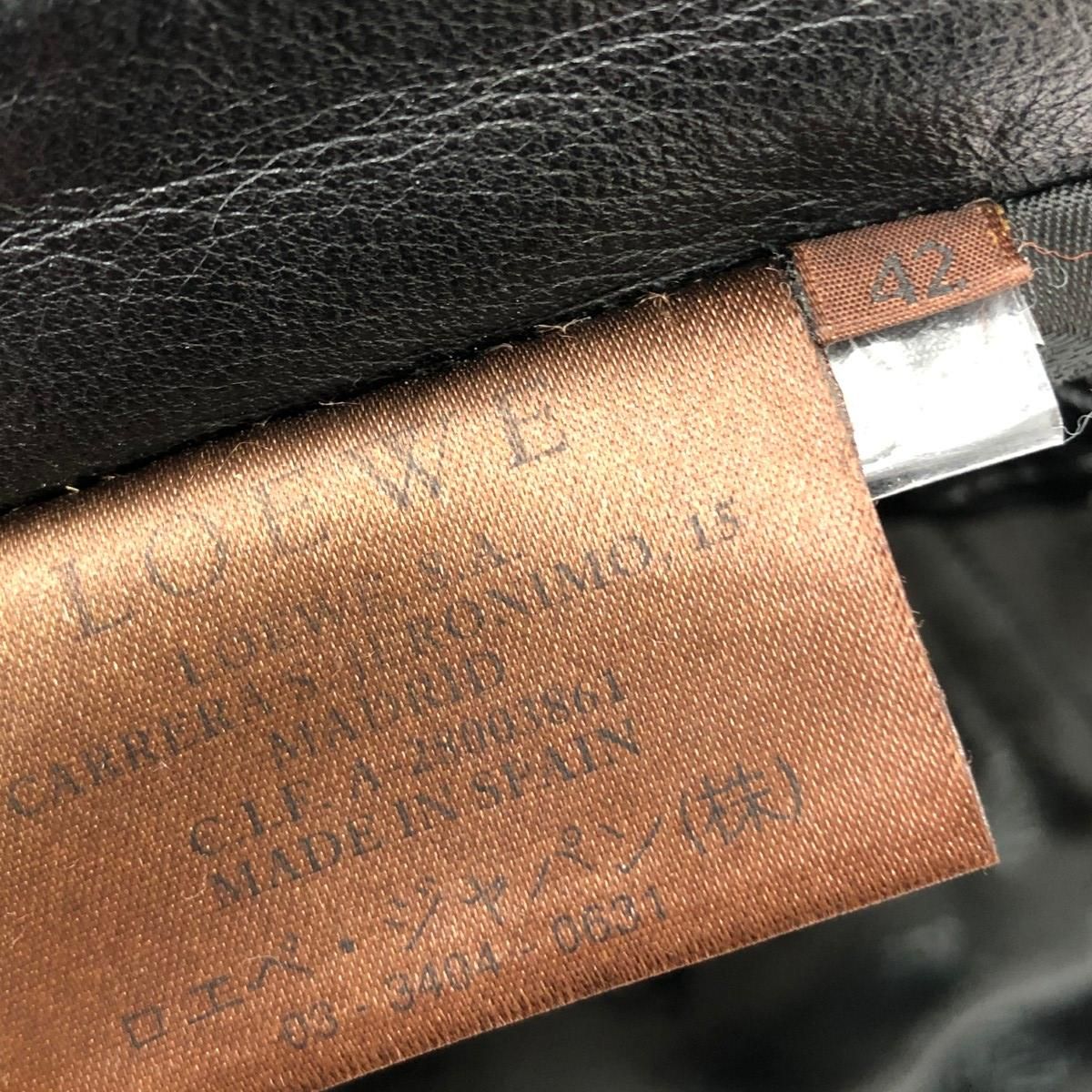 LOEWE ロエベ レザーパンツ サイズ:42 ラムレザー ヴィンテージ